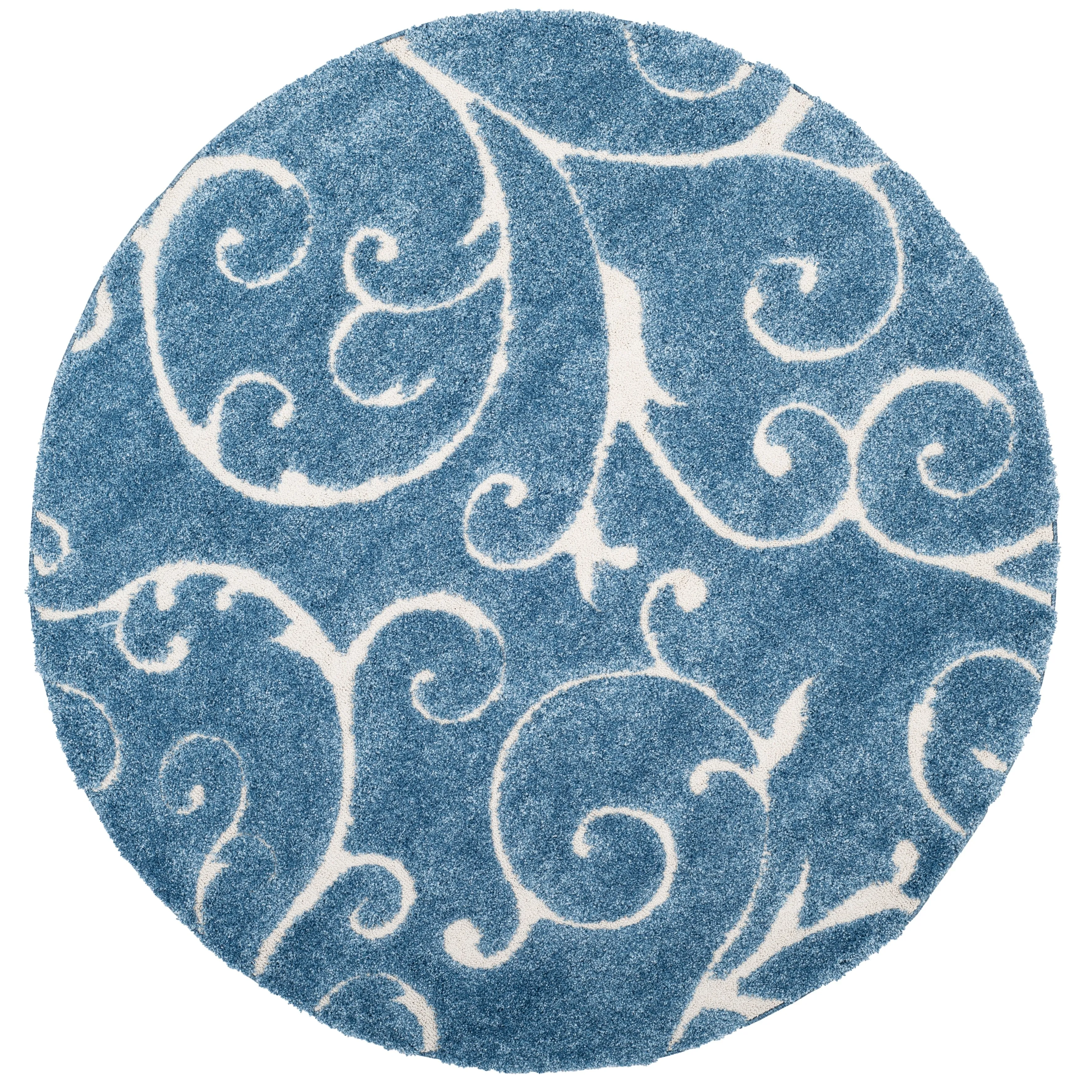 SAFAVIEH Florida Ryung Shag Scroll 1.2-inch Thick Textured Rug