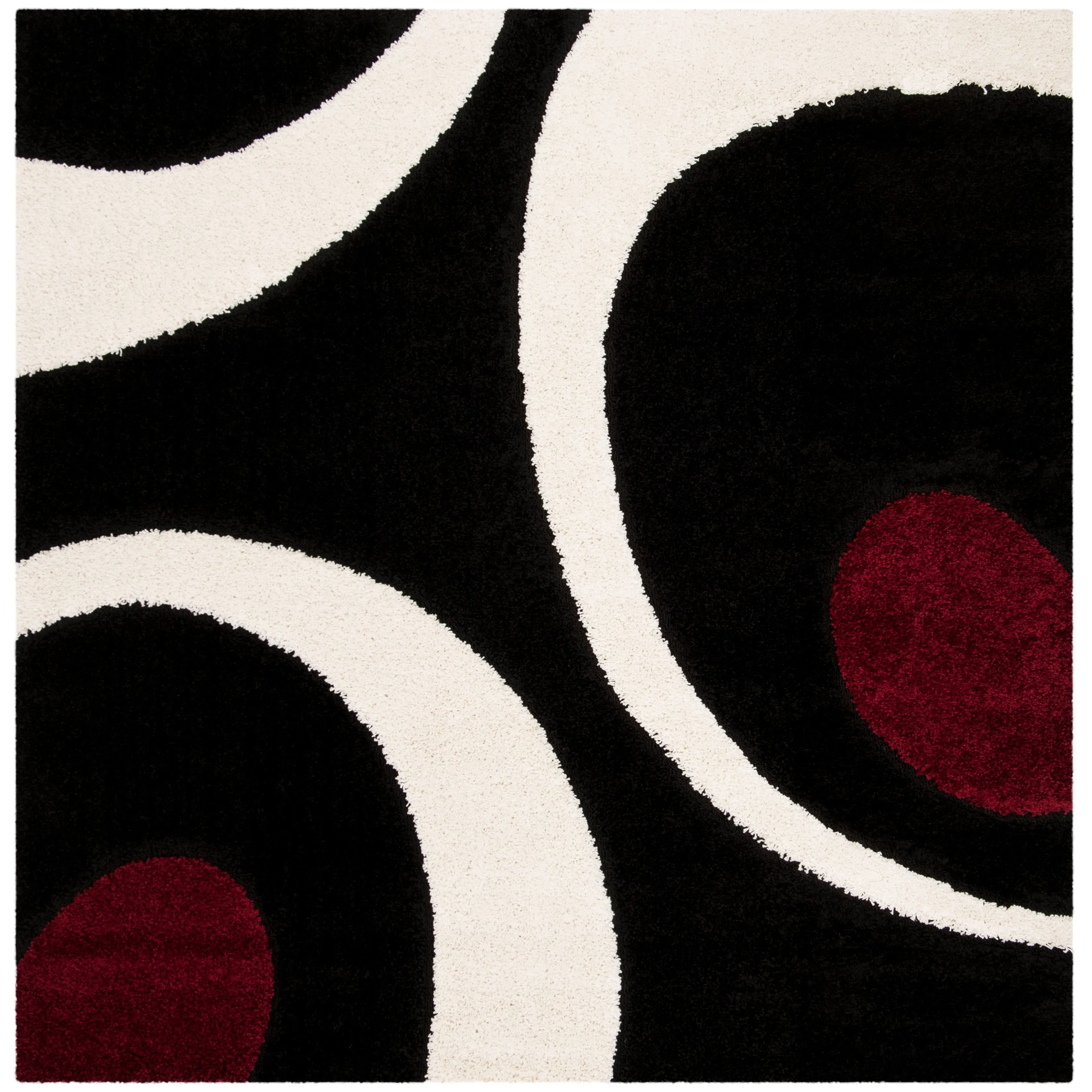 SAFAVIEH Florida Shag Rositha Abstract 1.2-inch Thick Rug