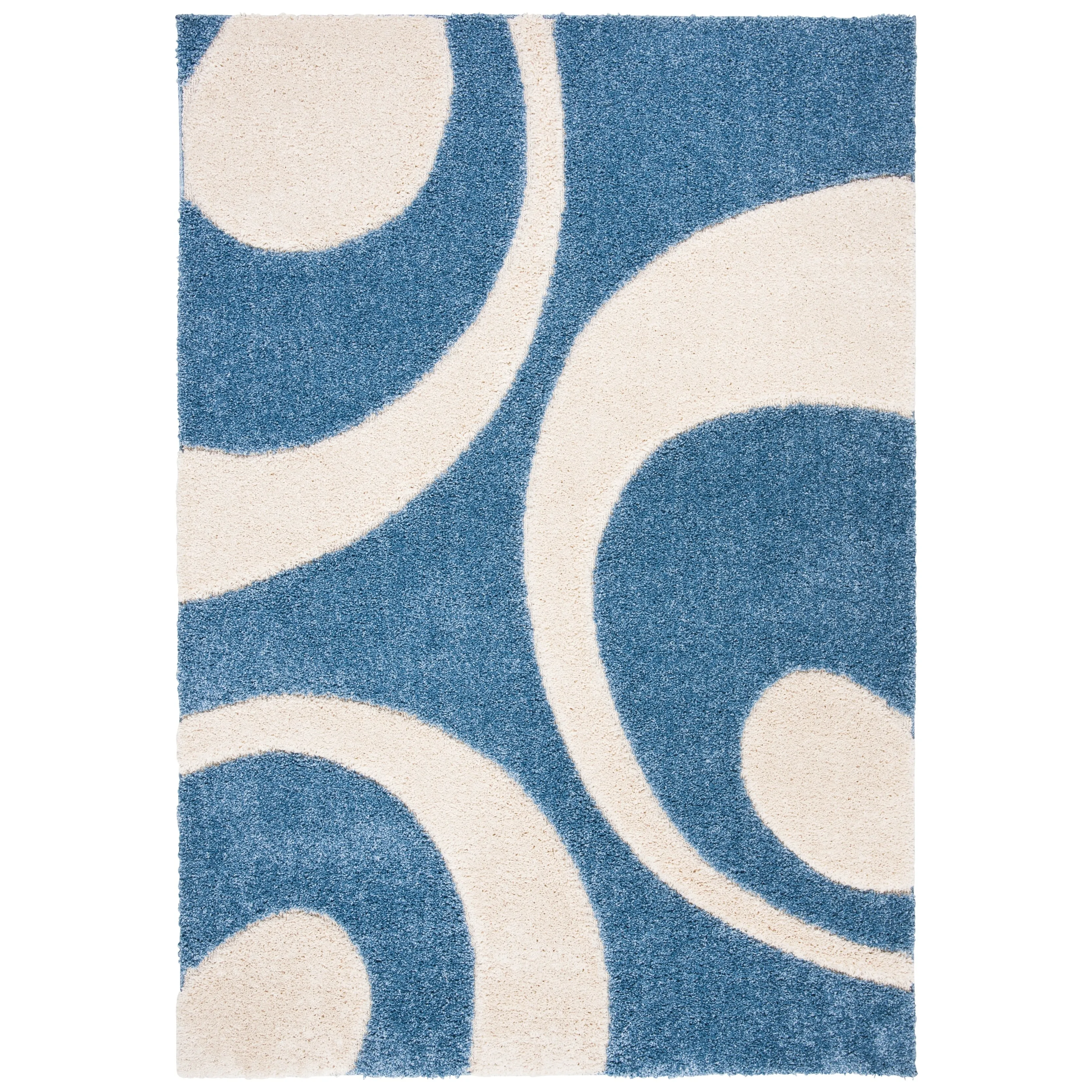 SAFAVIEH Florida Shag Rositha Abstract 1.2-inch Thick Rug