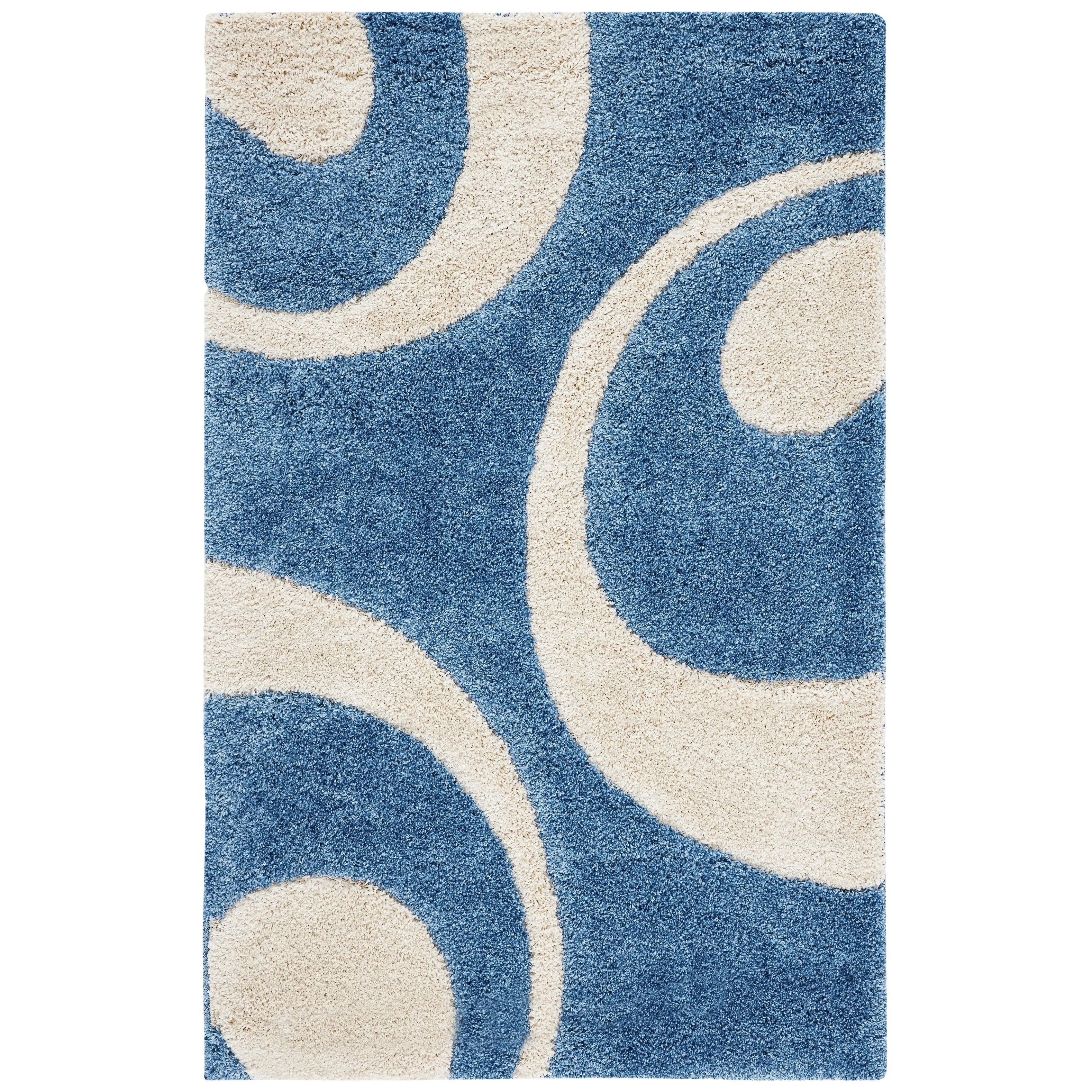 SAFAVIEH Florida Shag Rositha Abstract 1.2-inch Thick Rug
