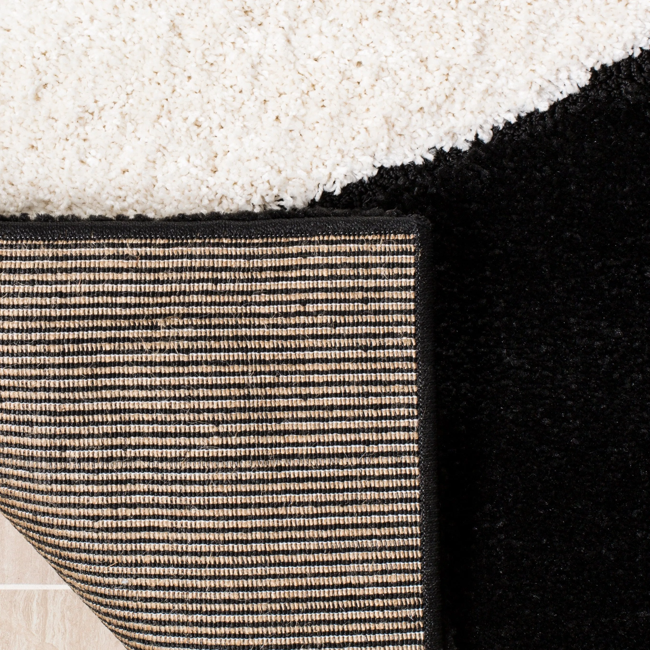 SAFAVIEH Florida Shag Rositha Abstract 1.2-inch Thick Rug
