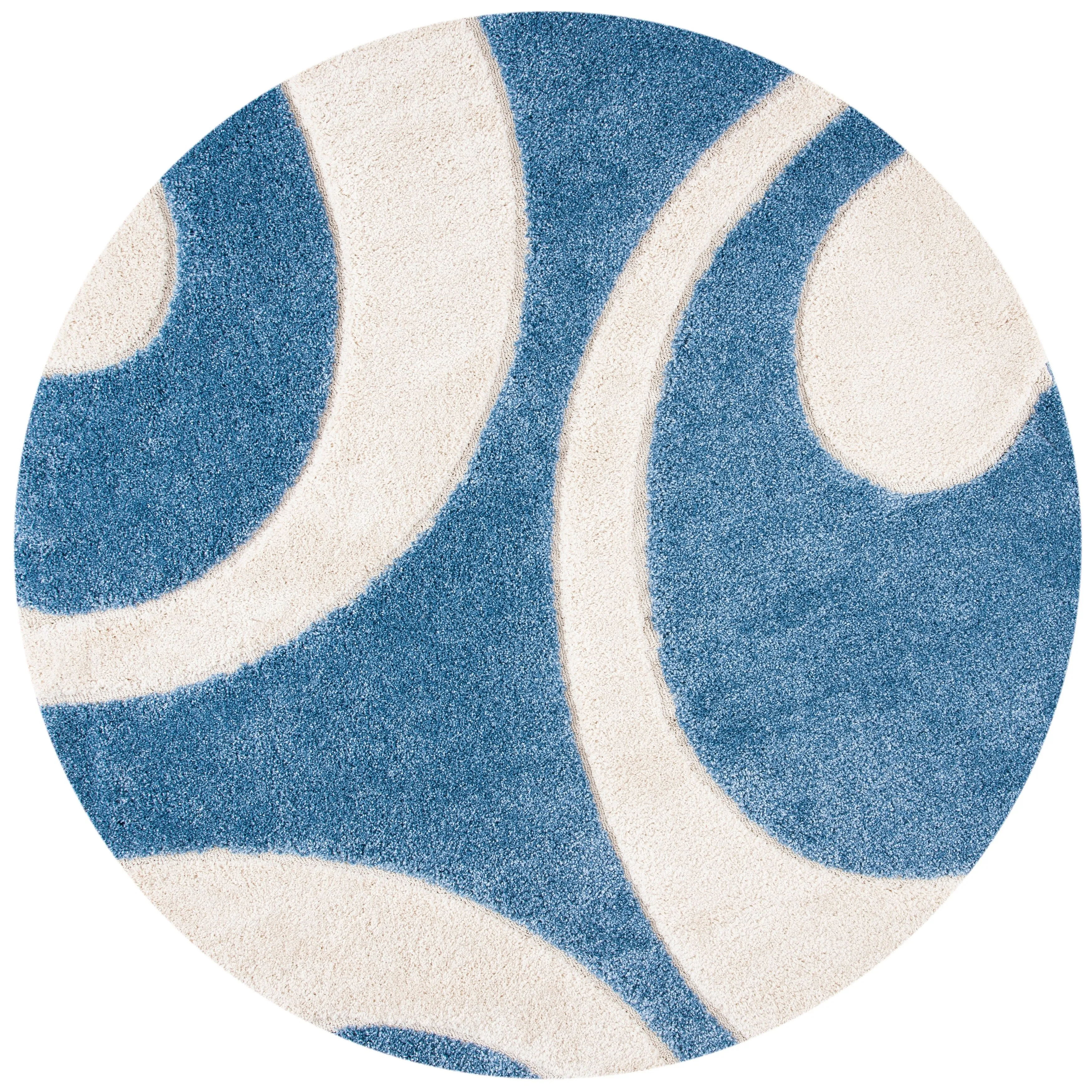SAFAVIEH Florida Shag Rositha Abstract 1.2-inch Thick Rug