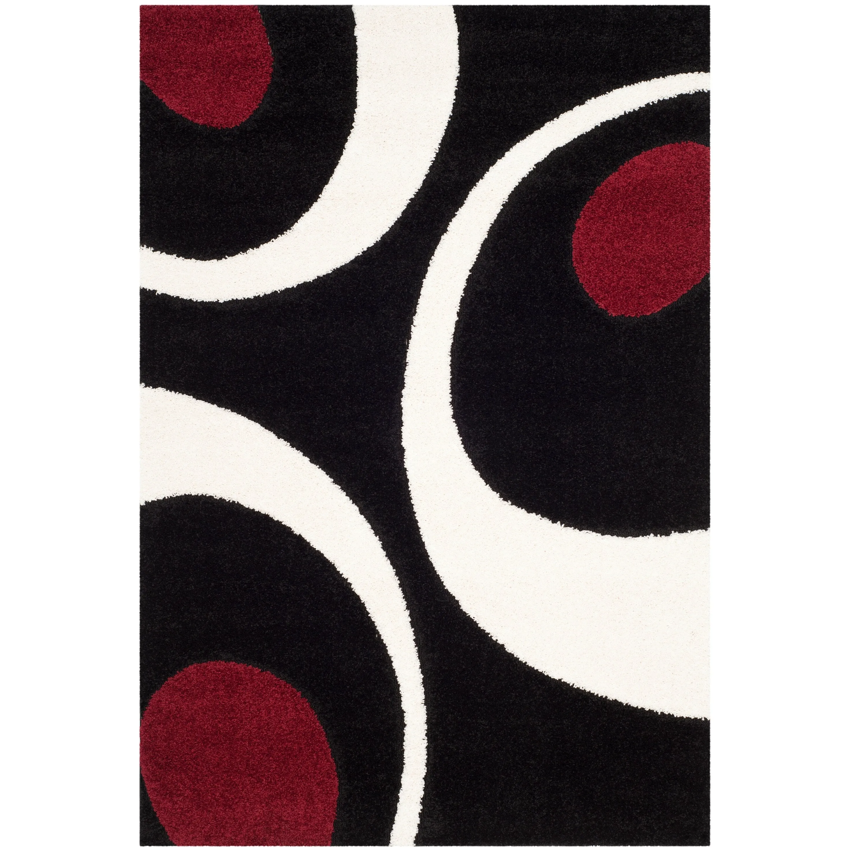 SAFAVIEH Florida Shag Rositha Abstract 1.2-inch Thick Rug