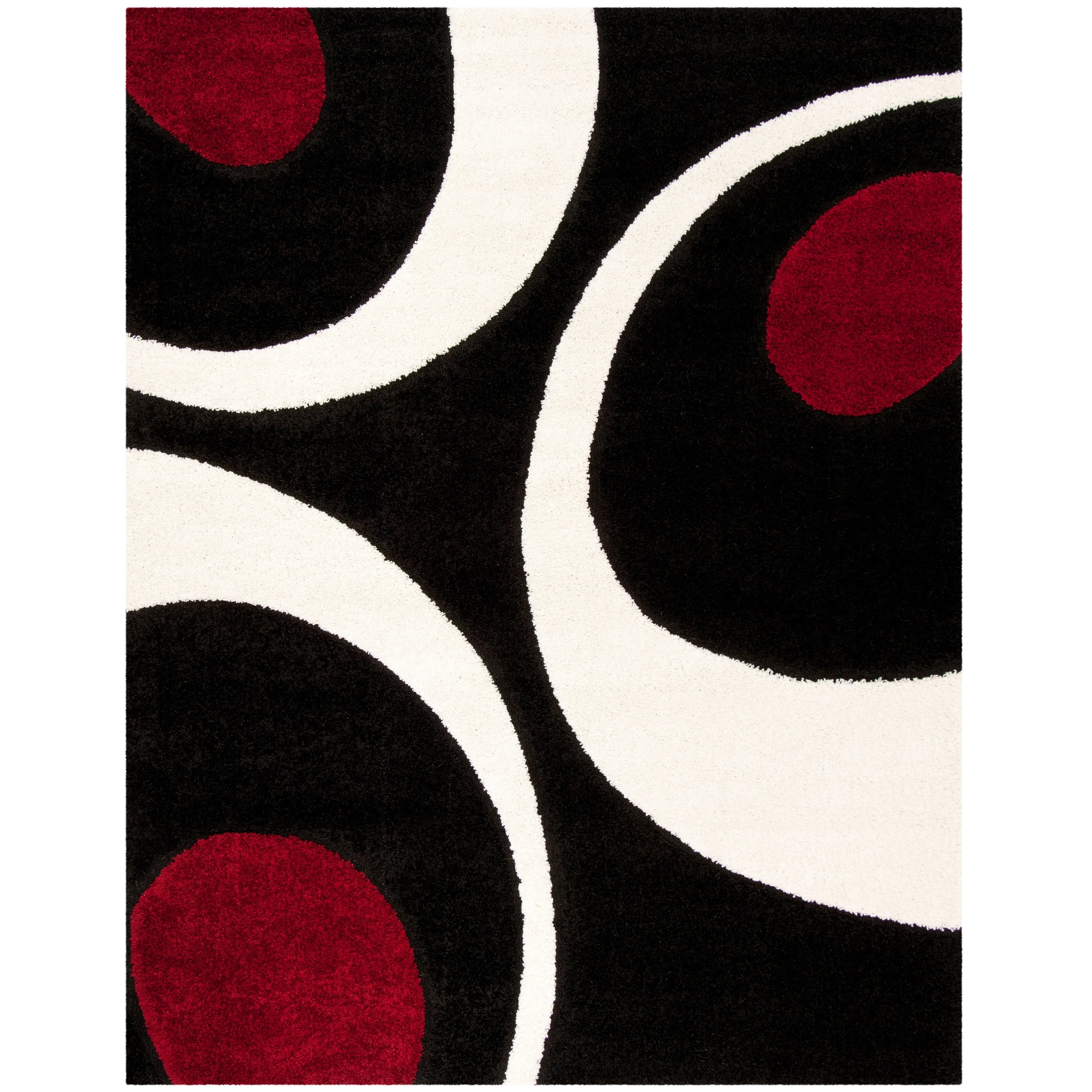 SAFAVIEH Florida Shag Rositha Abstract 1.2-inch Thick Rug