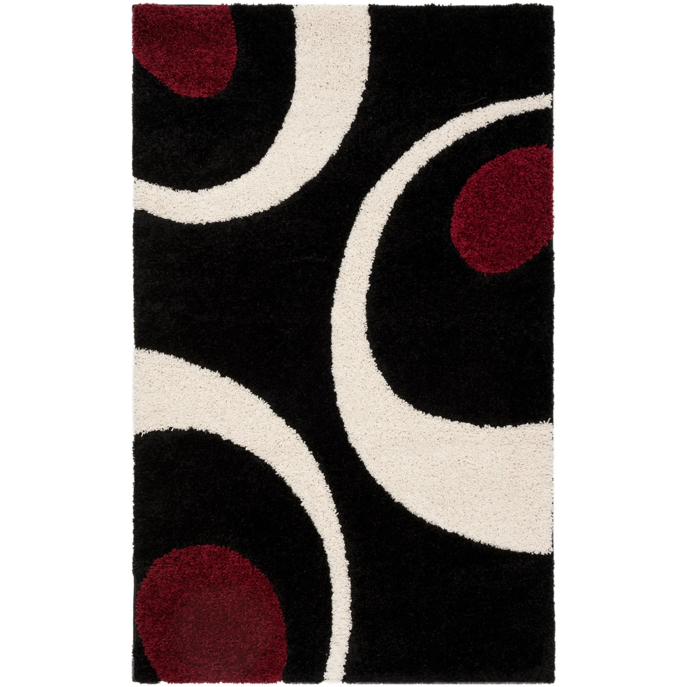 SAFAVIEH Florida Shag Rositha Abstract 1.2-inch Thick Rug