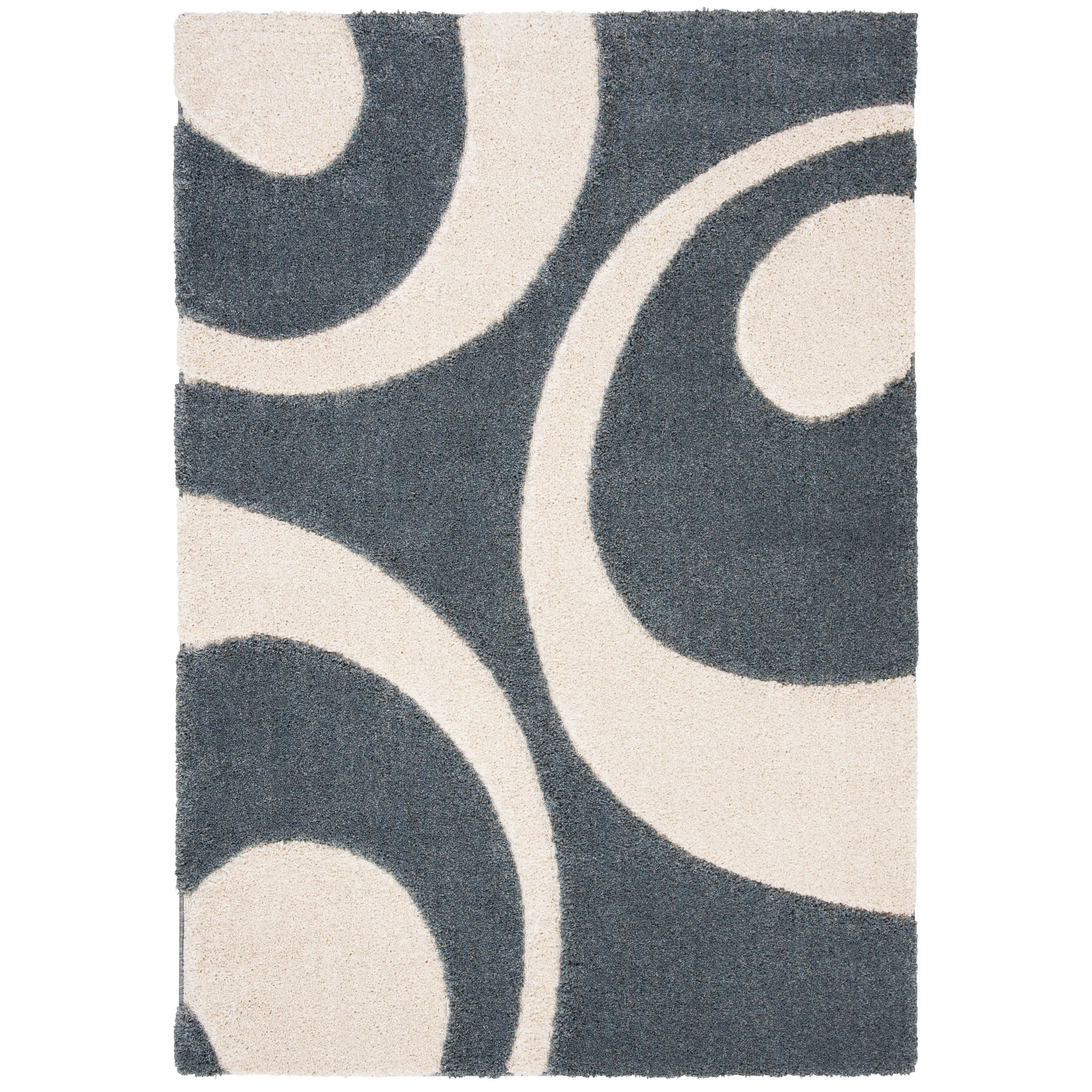 SAFAVIEH Florida Shag Rositha Abstract 1.2-inch Thick Rug
