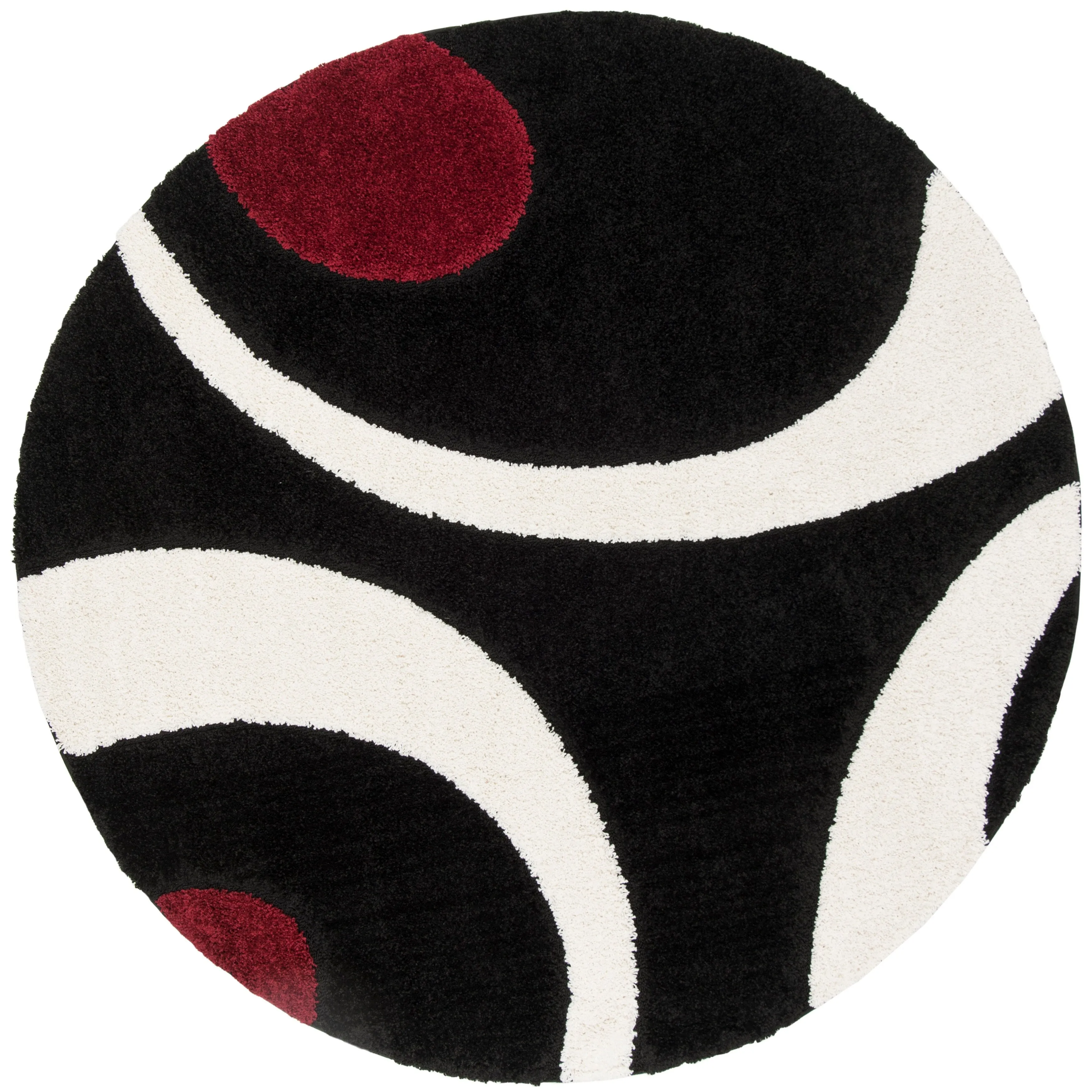SAFAVIEH Florida Shag Rositha Abstract 1.2-inch Thick Rug