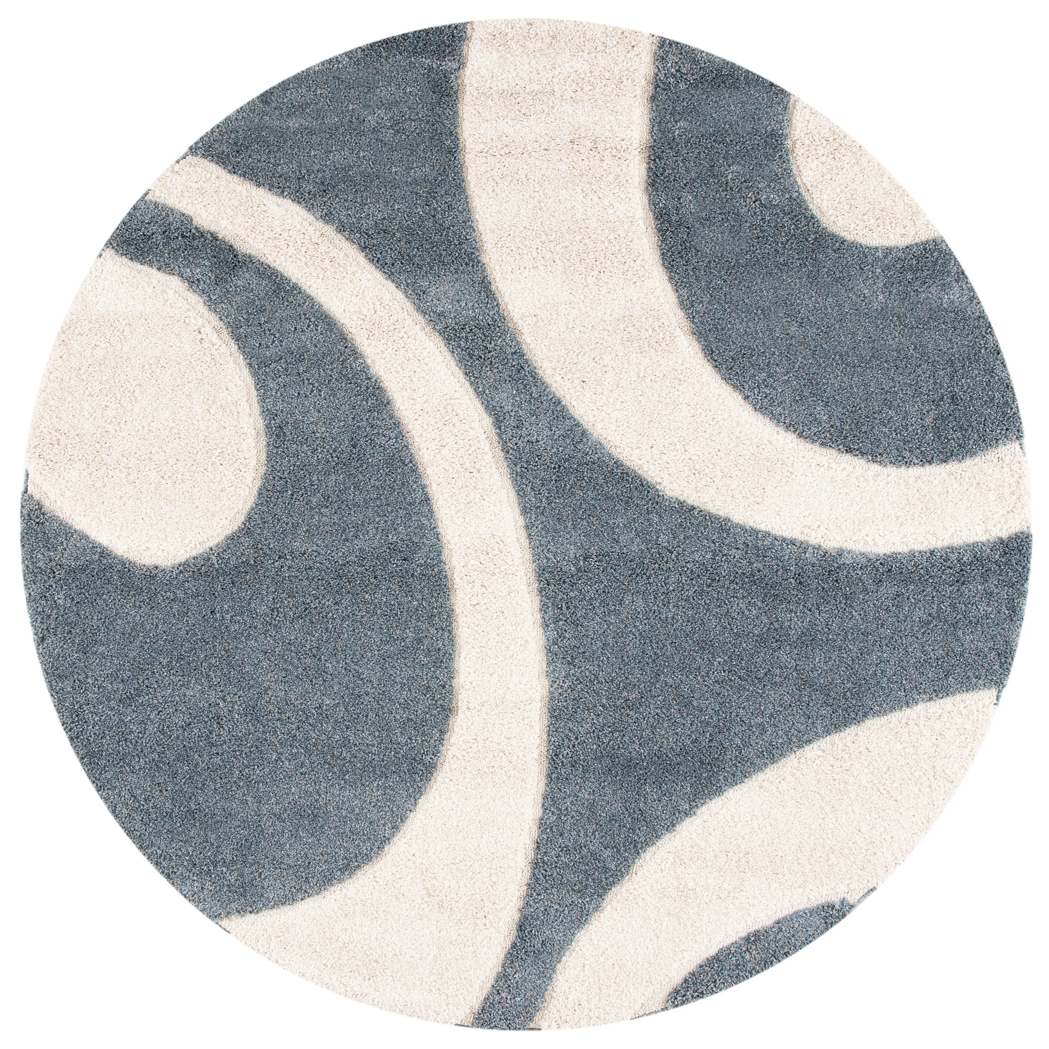 SAFAVIEH Florida Shag Rositha Abstract 1.2-inch Thick Rug