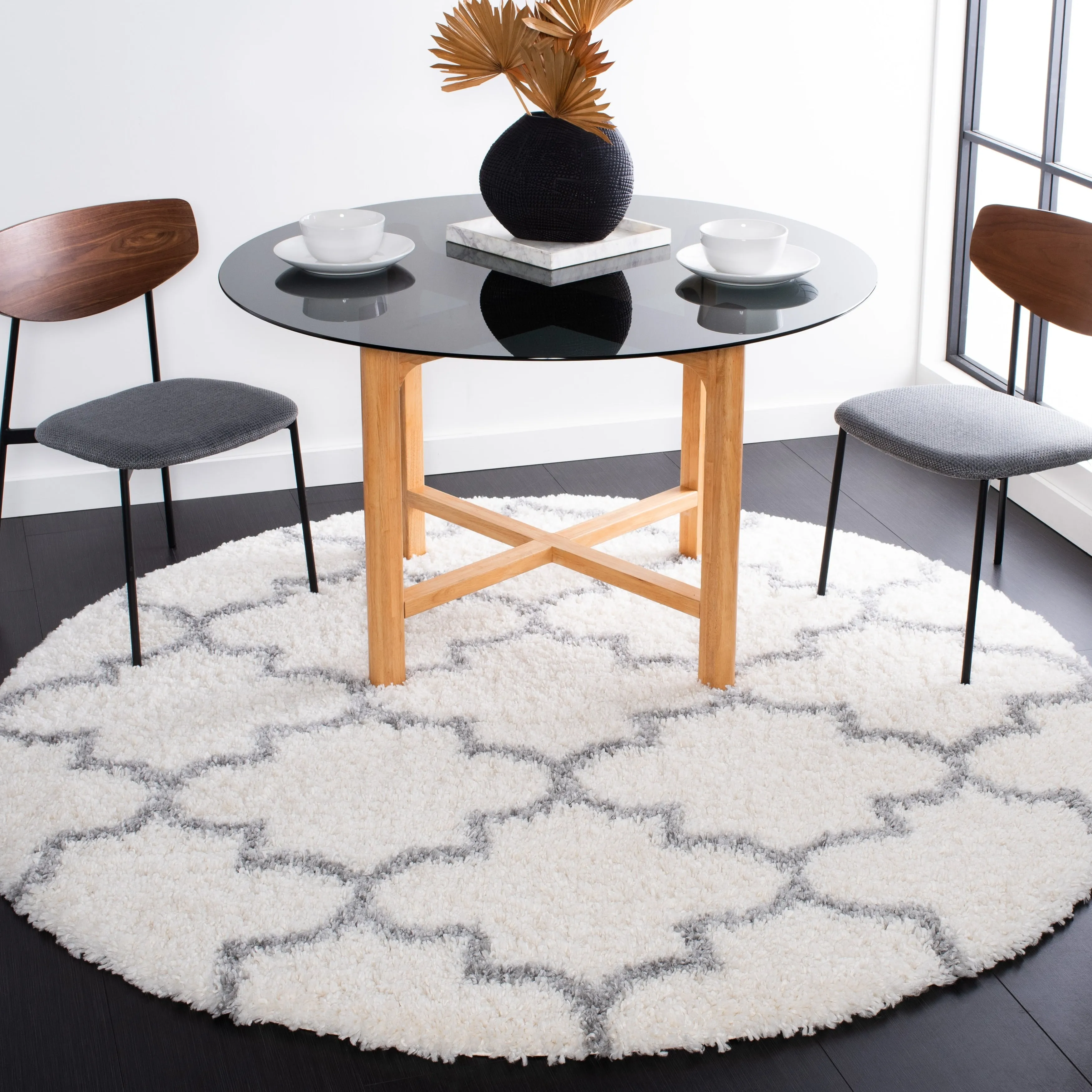 SAFAVIEH Fontana Shag Evor Trellis 2-inch Thick Rug