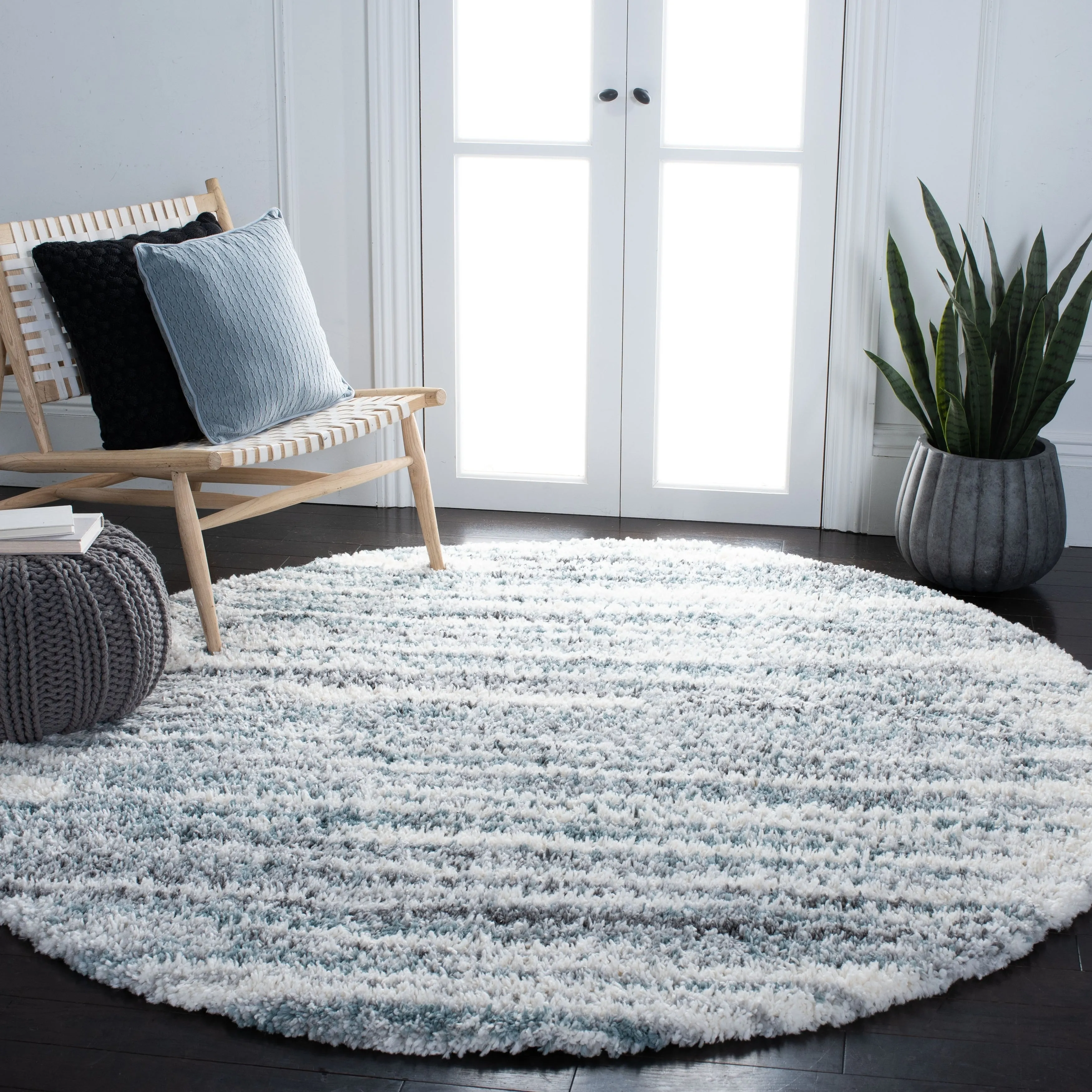 SAFAVIEH Fontana Shag Fatema Modern Abstract 2-inch Thick Rug