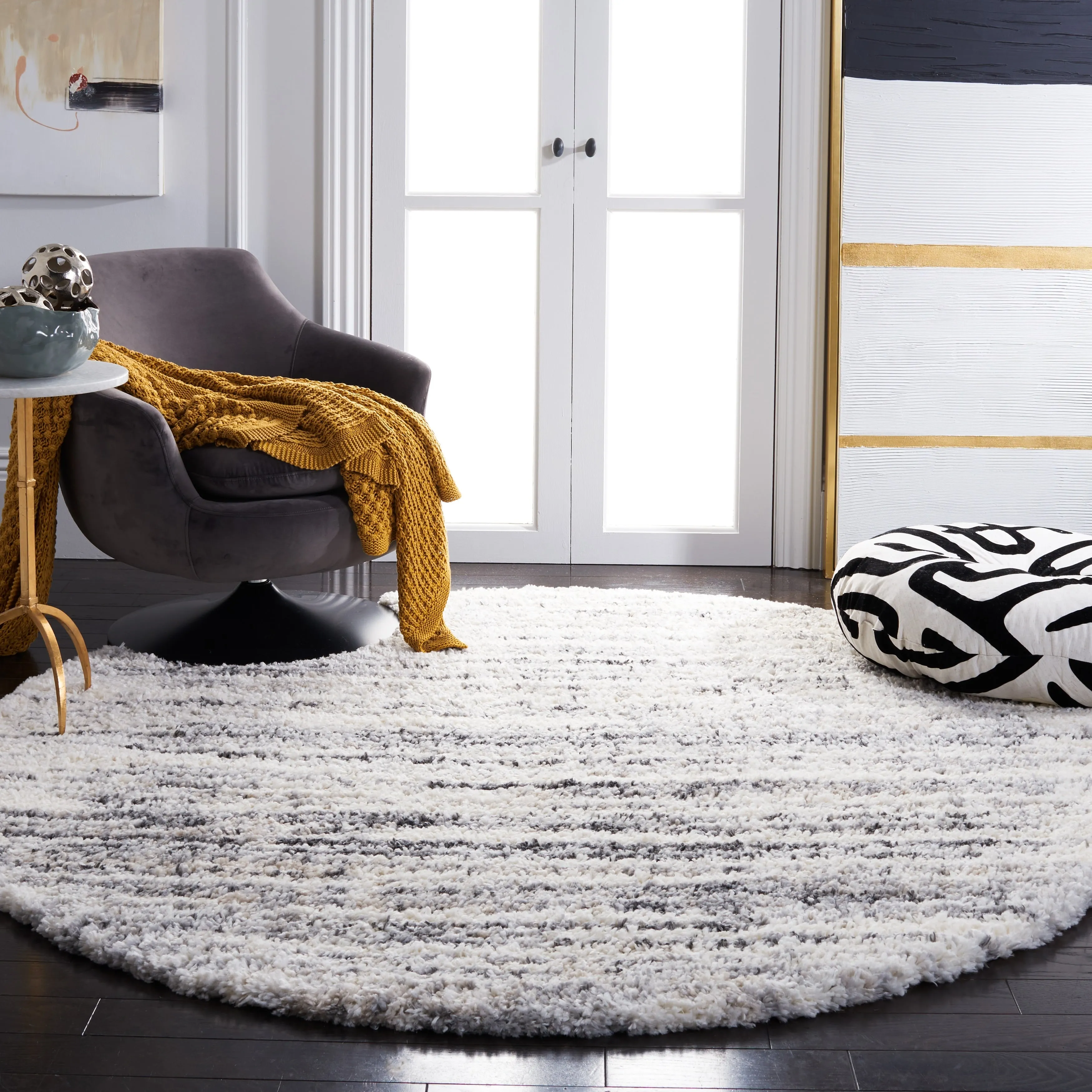 SAFAVIEH Fontana Shag Fatema Modern Abstract 2-inch Thick Rug