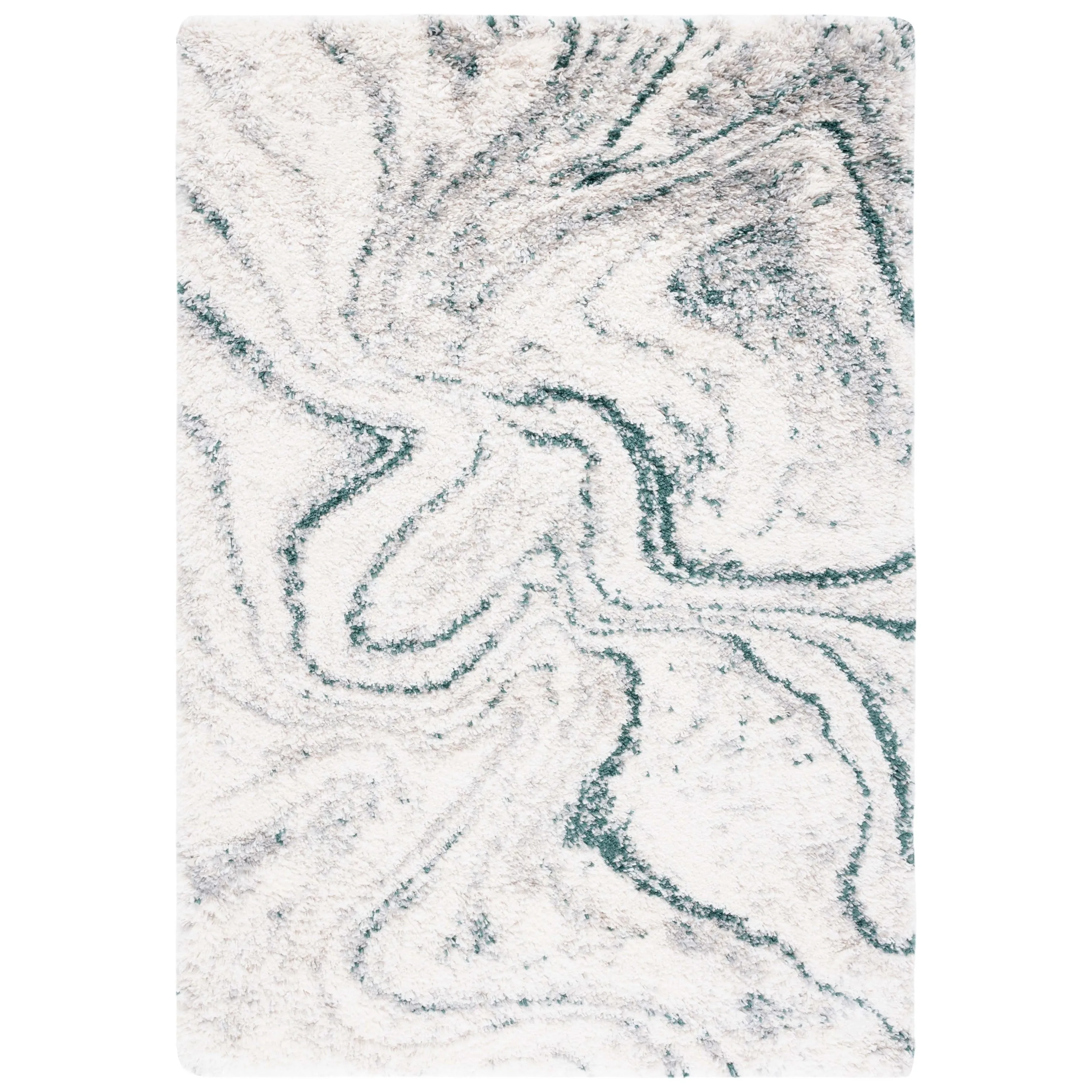 SAFAVIEH. Fontana Shag Zviya Modern Abstract 2-inch Thick Rug