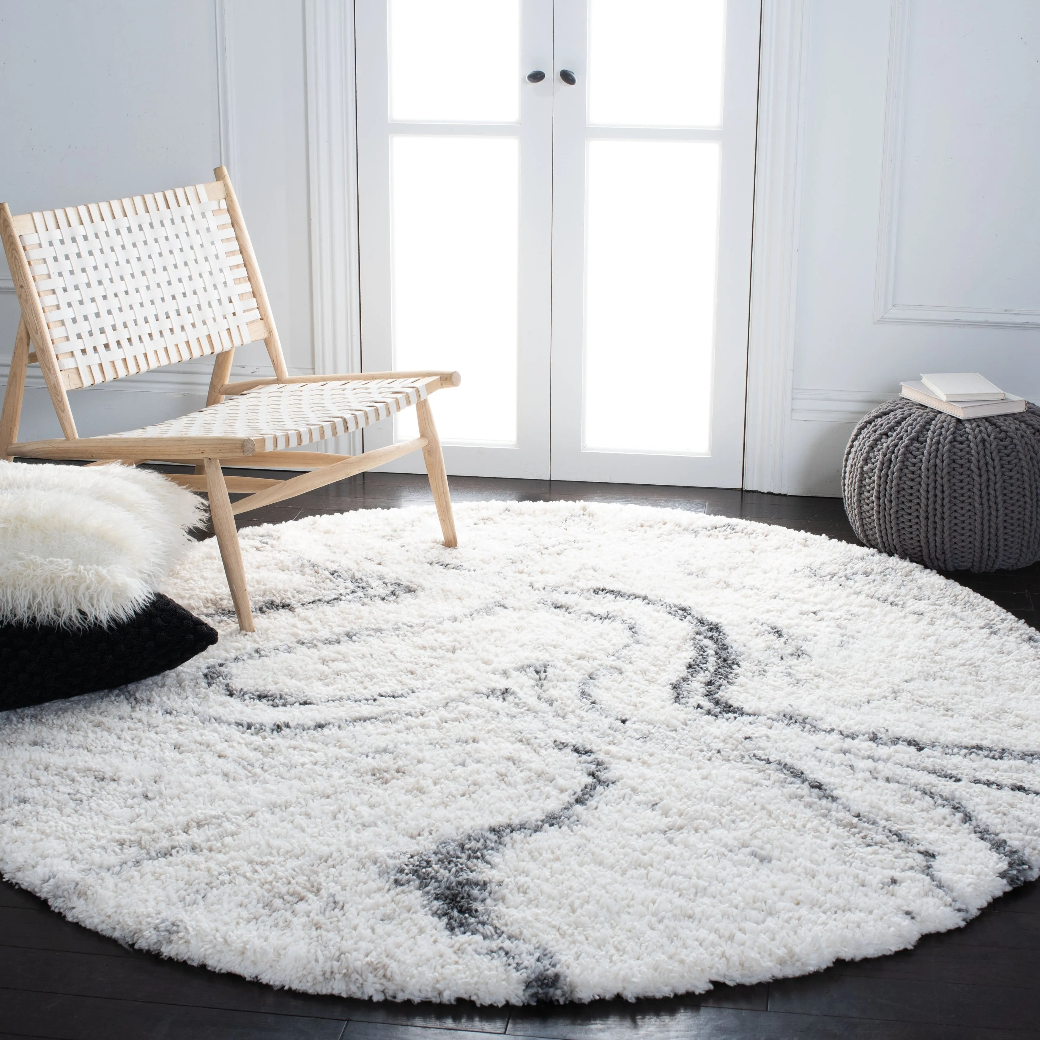 SAFAVIEH. Fontana Shag Zviya Modern Abstract 2-inch Thick Rug