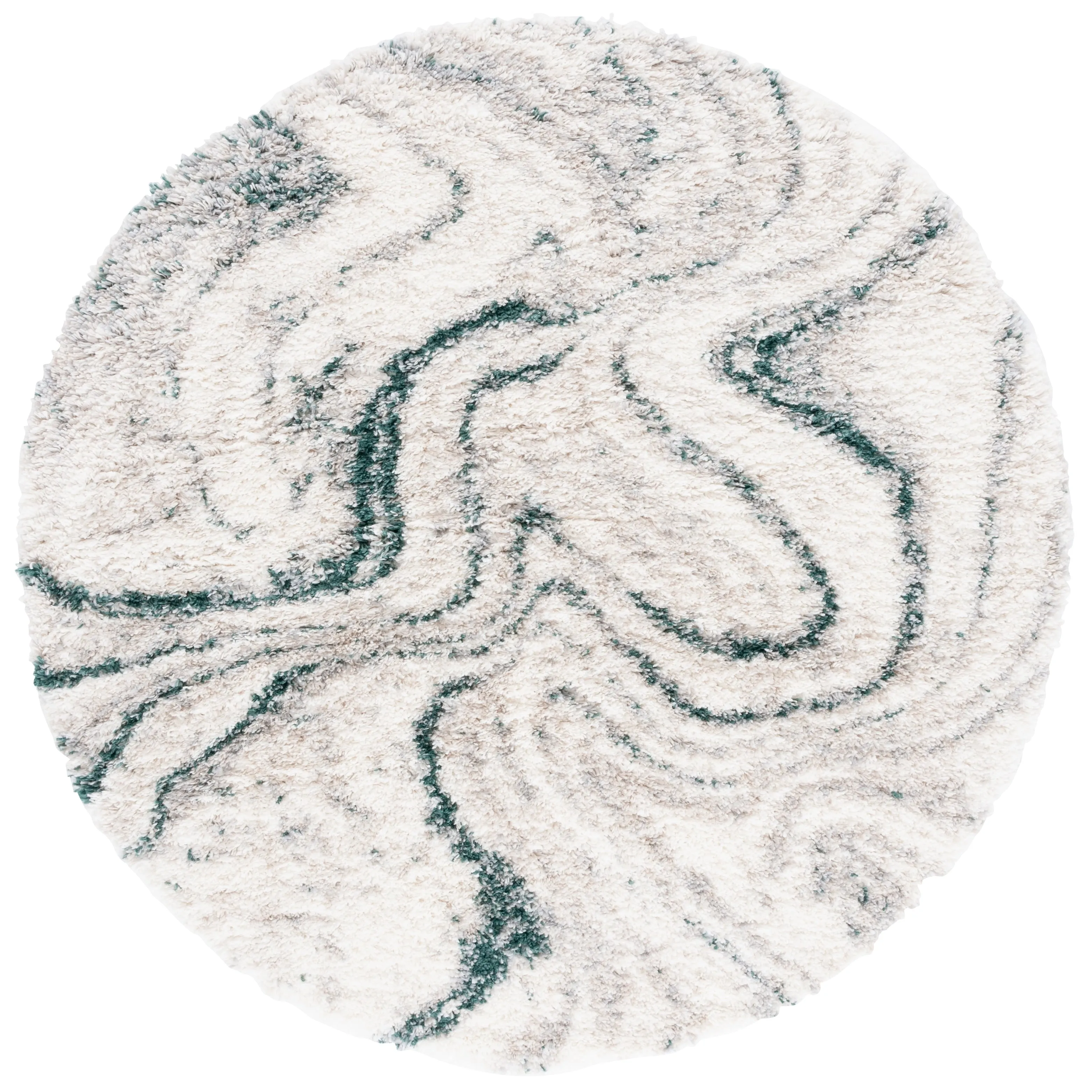 SAFAVIEH. Fontana Shag Zviya Modern Abstract 2-inch Thick Rug