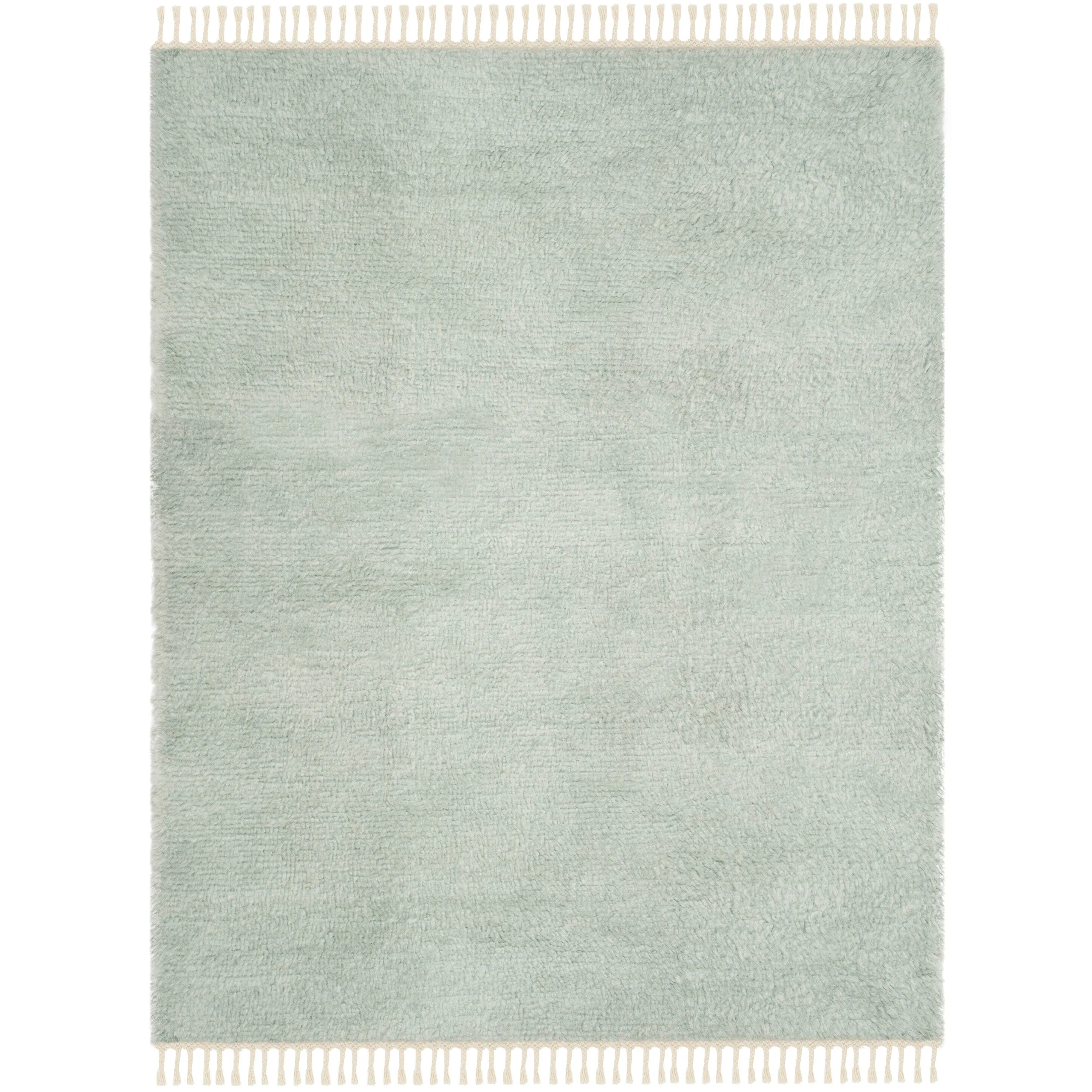 SAFAVIEH Hand-knotted Casablanca Shag Seva Tribal Wool Rug