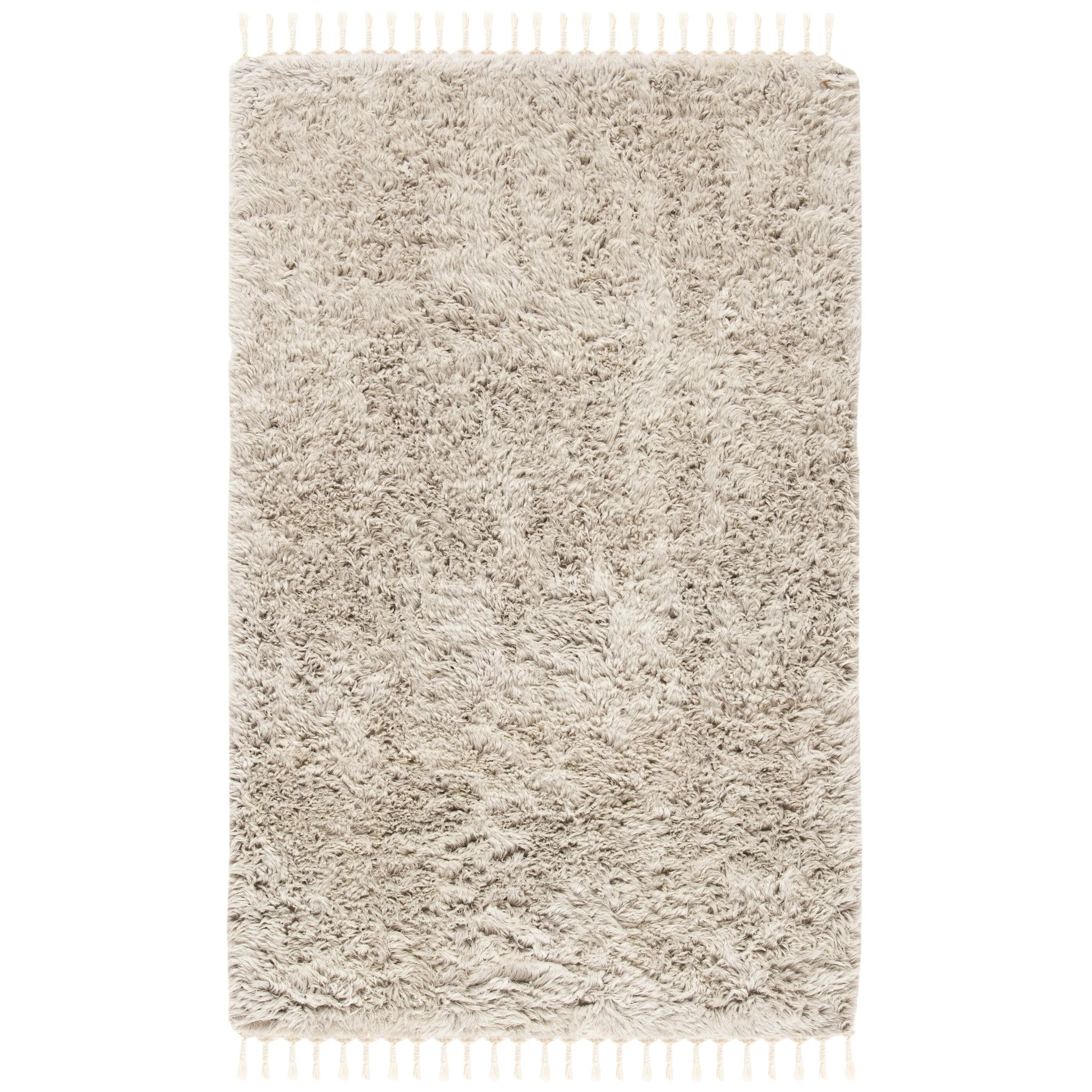 SAFAVIEH Hand-knotted Casablanca Shag Seva Tribal Wool Rug