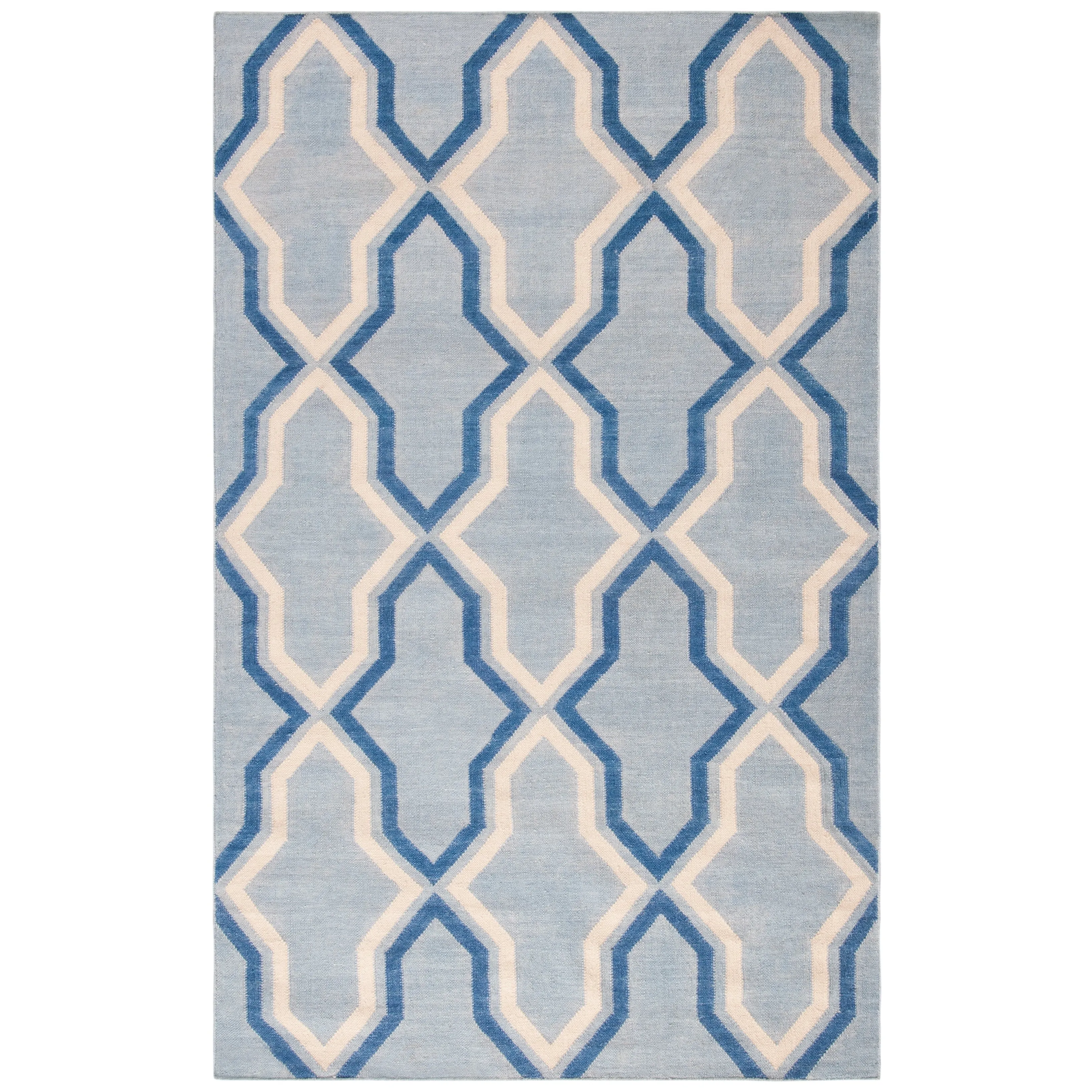 SAFAVIEH Hand-woven Moroccan Marissa Reversible Dhurrie Purple Wool Rug