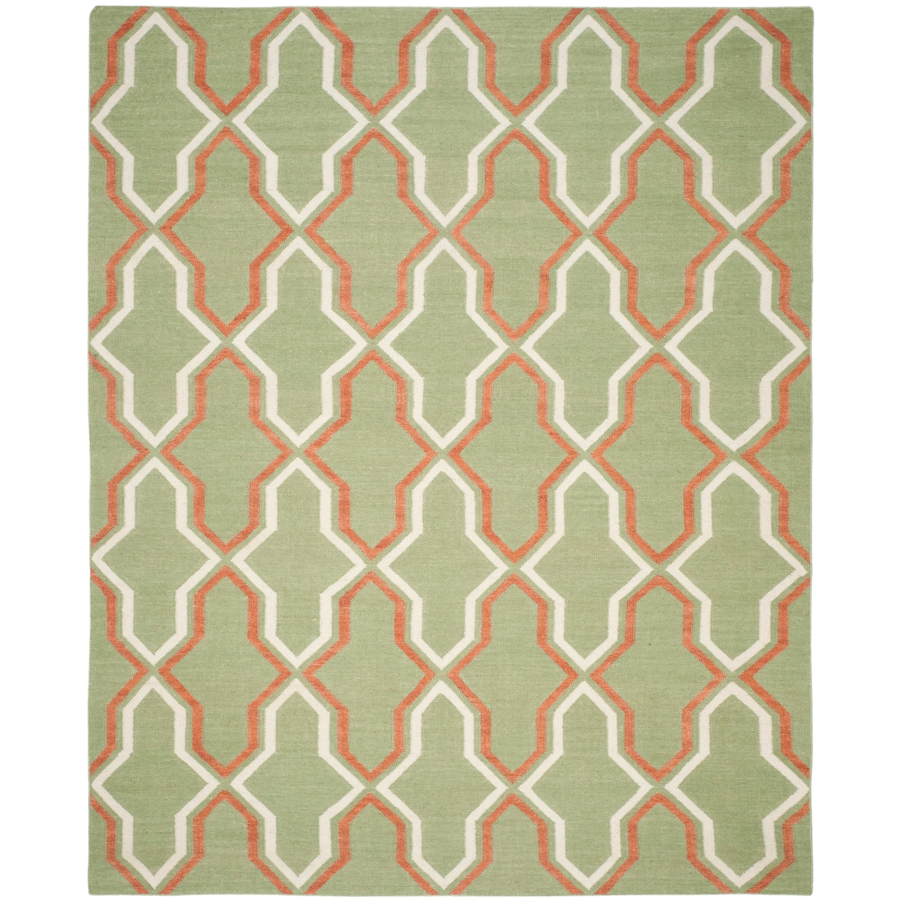 SAFAVIEH Hand-woven Moroccan Marissa Reversible Dhurrie Purple Wool Rug