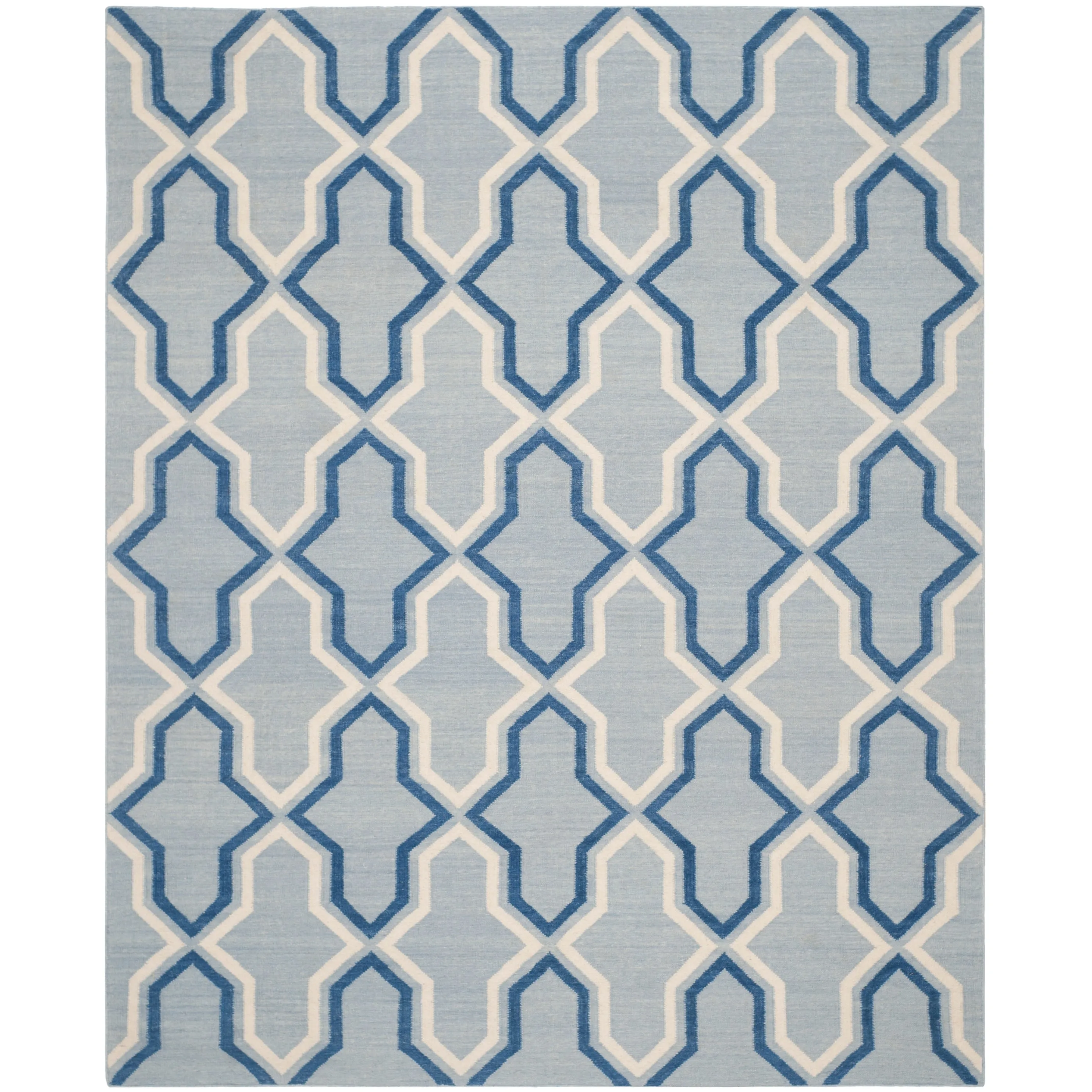 SAFAVIEH Hand-woven Moroccan Marissa Reversible Dhurrie Purple Wool Rug