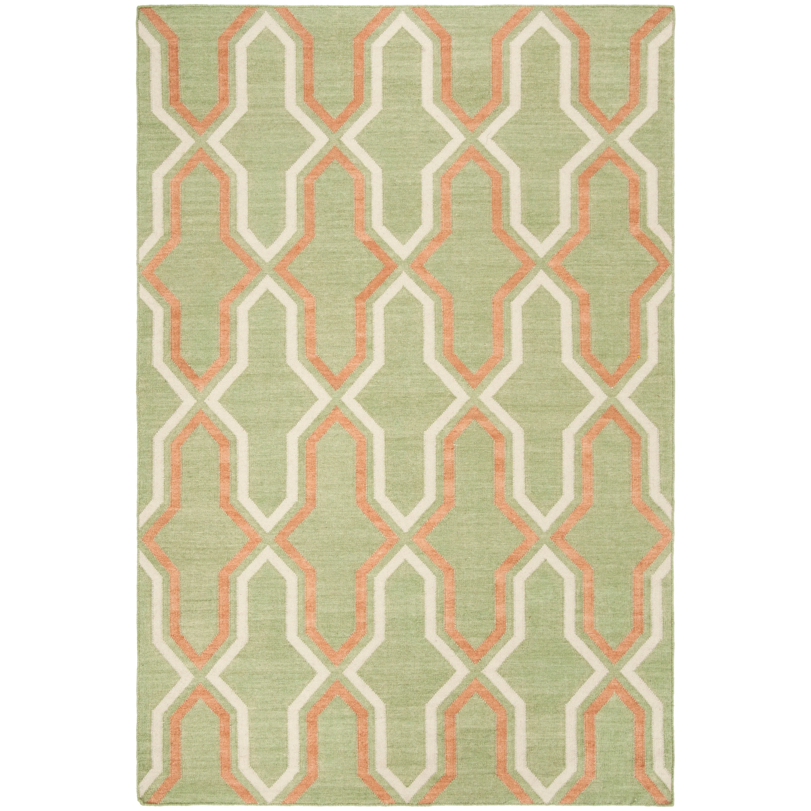 SAFAVIEH Hand-woven Moroccan Marissa Reversible Dhurrie Purple Wool Rug