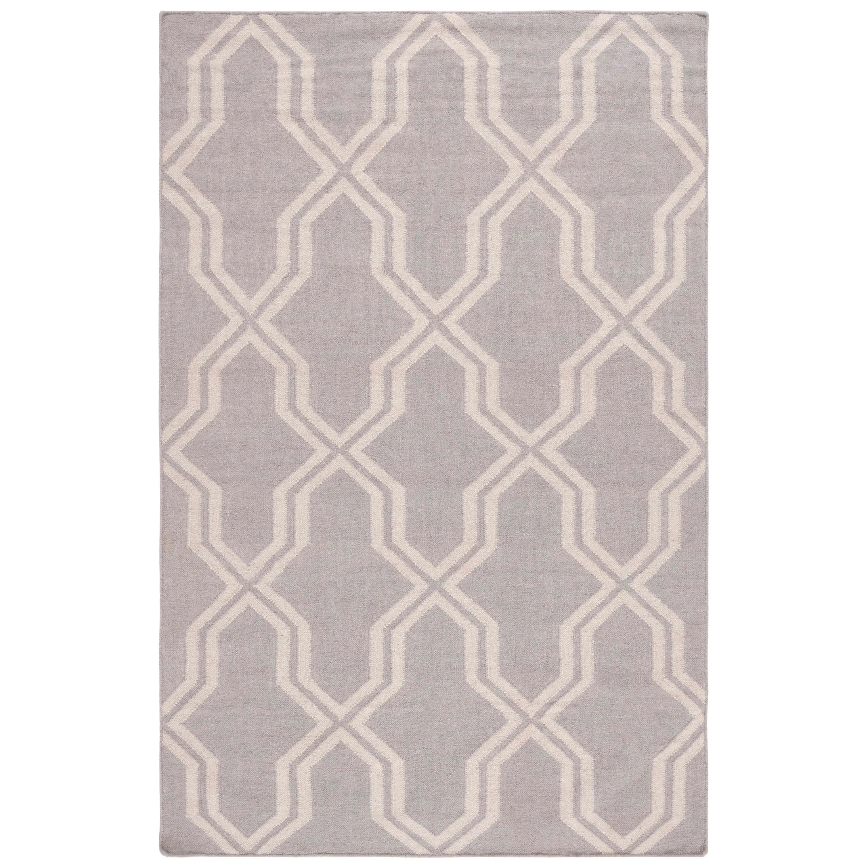 SAFAVIEH Hand-woven Moroccan Marissa Reversible Dhurrie Purple Wool Rug