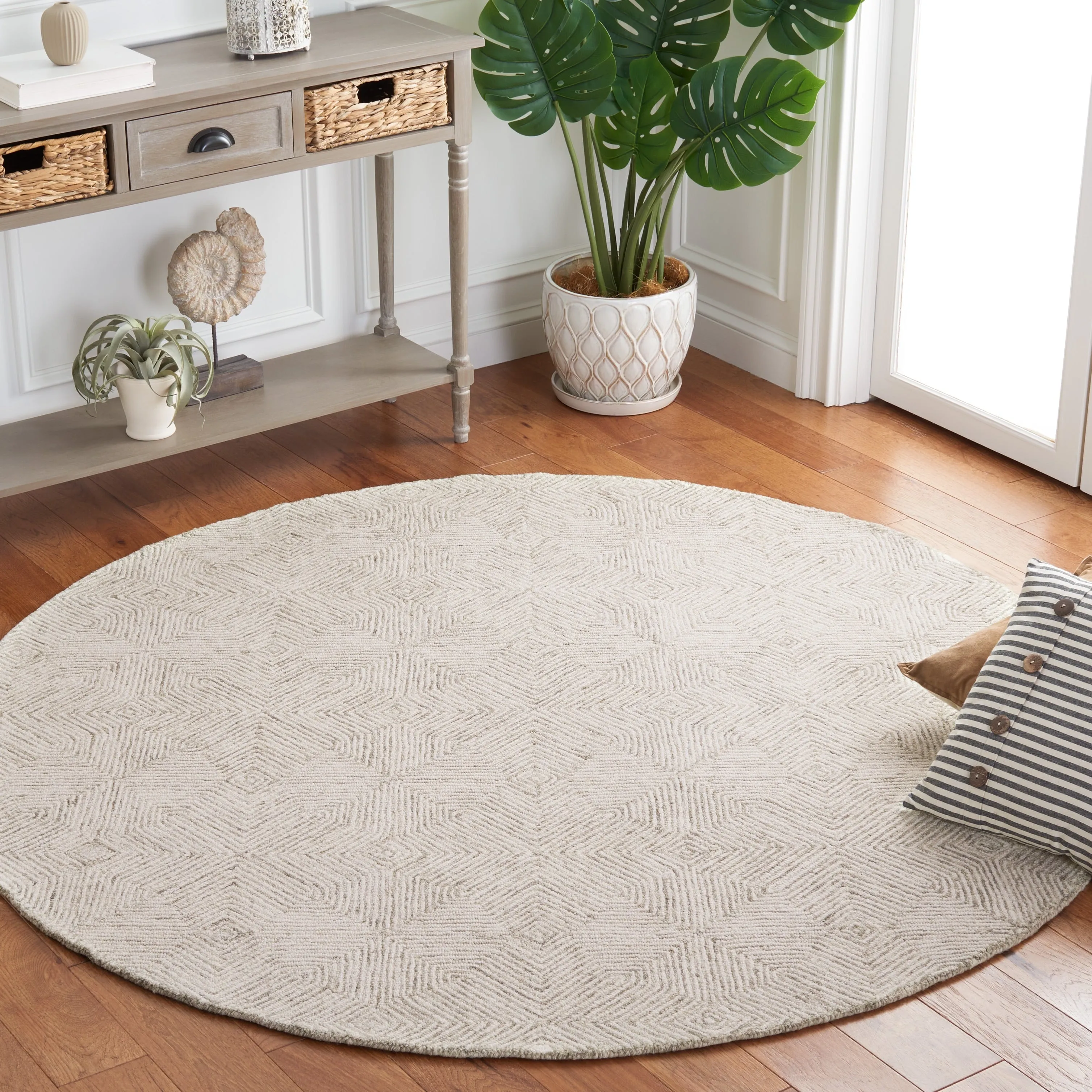 SAFAVIEH Handmade Abstract Auli Modern Wool Rug