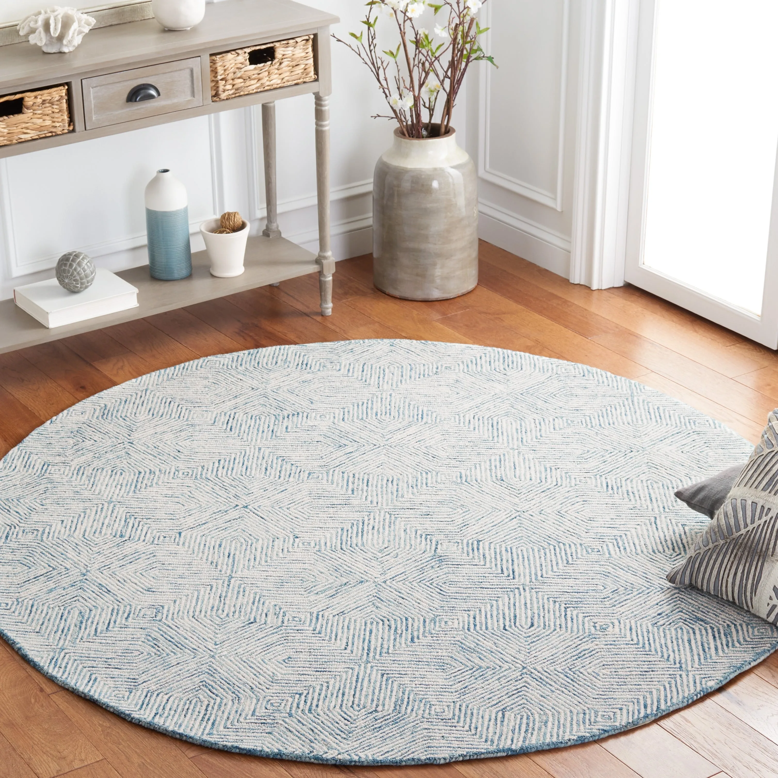 SAFAVIEH Handmade Abstract Auli Modern Wool Rug