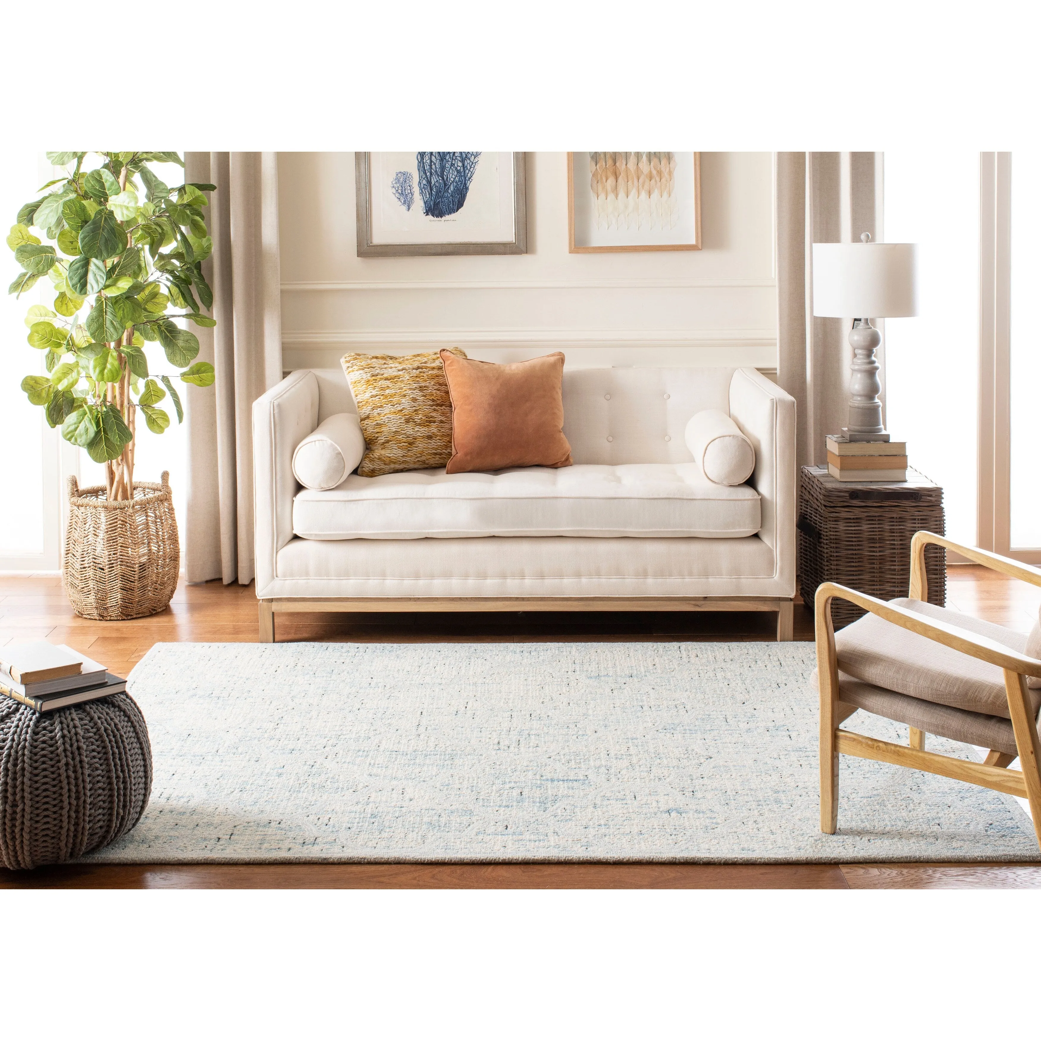 SAFAVIEH Handmade Abstract Kanan Modern Trellis Wool Area Rug