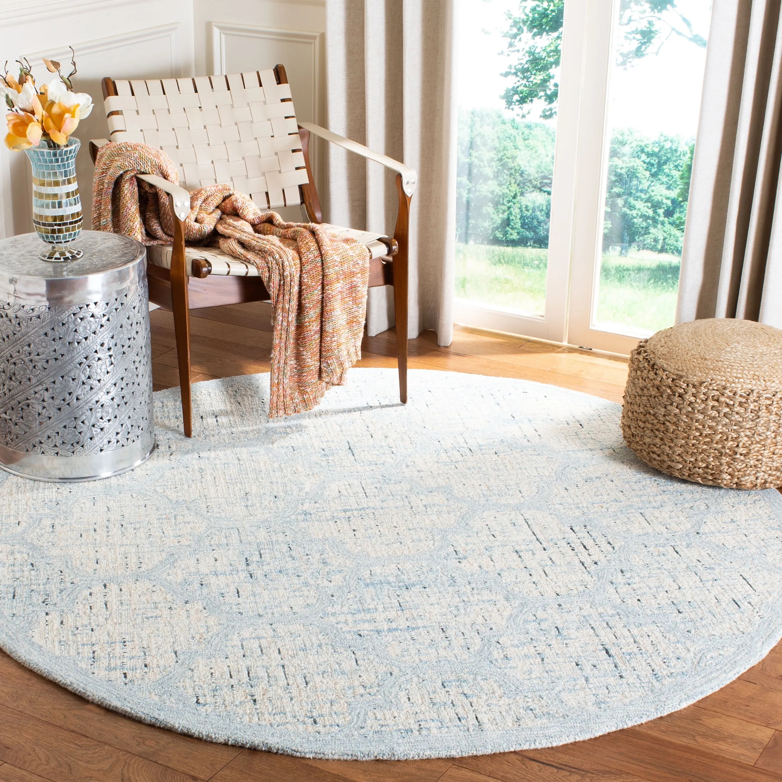 SAFAVIEH Handmade Abstract Kanan Modern Trellis Wool Area Rug