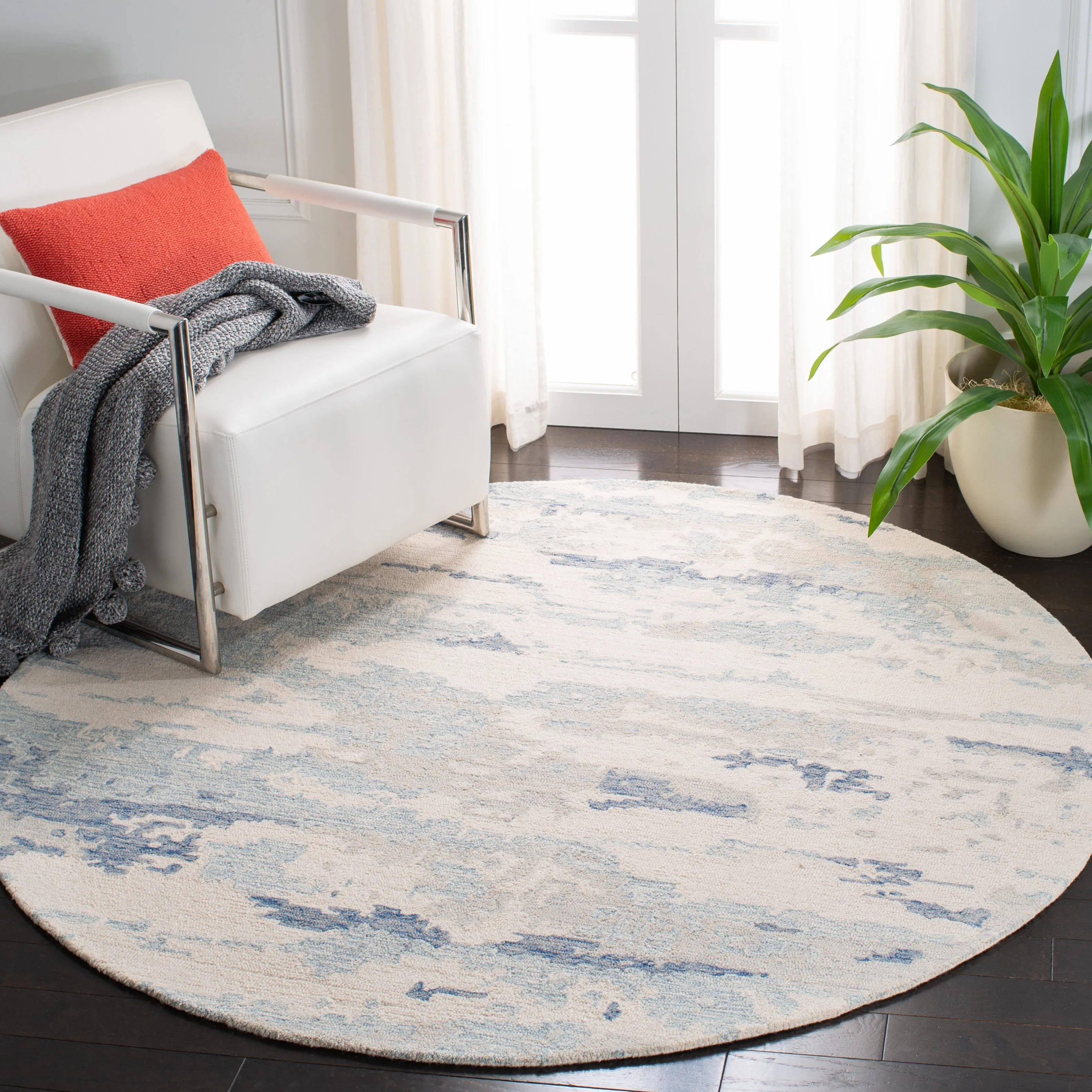 SAFAVIEH Handmade Abstract Kotoko Contemporary Wool Rug