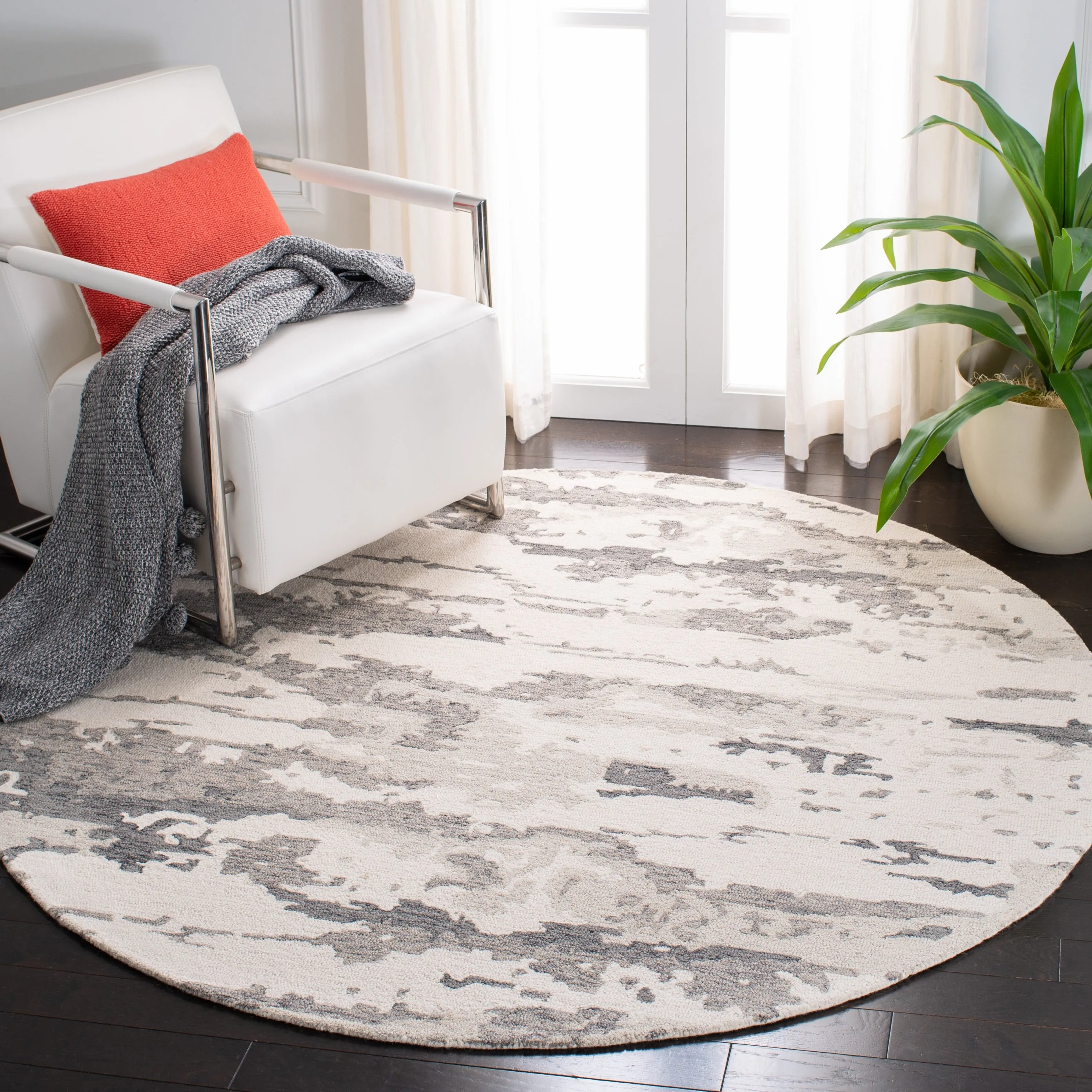 SAFAVIEH Handmade Abstract Kotoko Contemporary Wool Rug