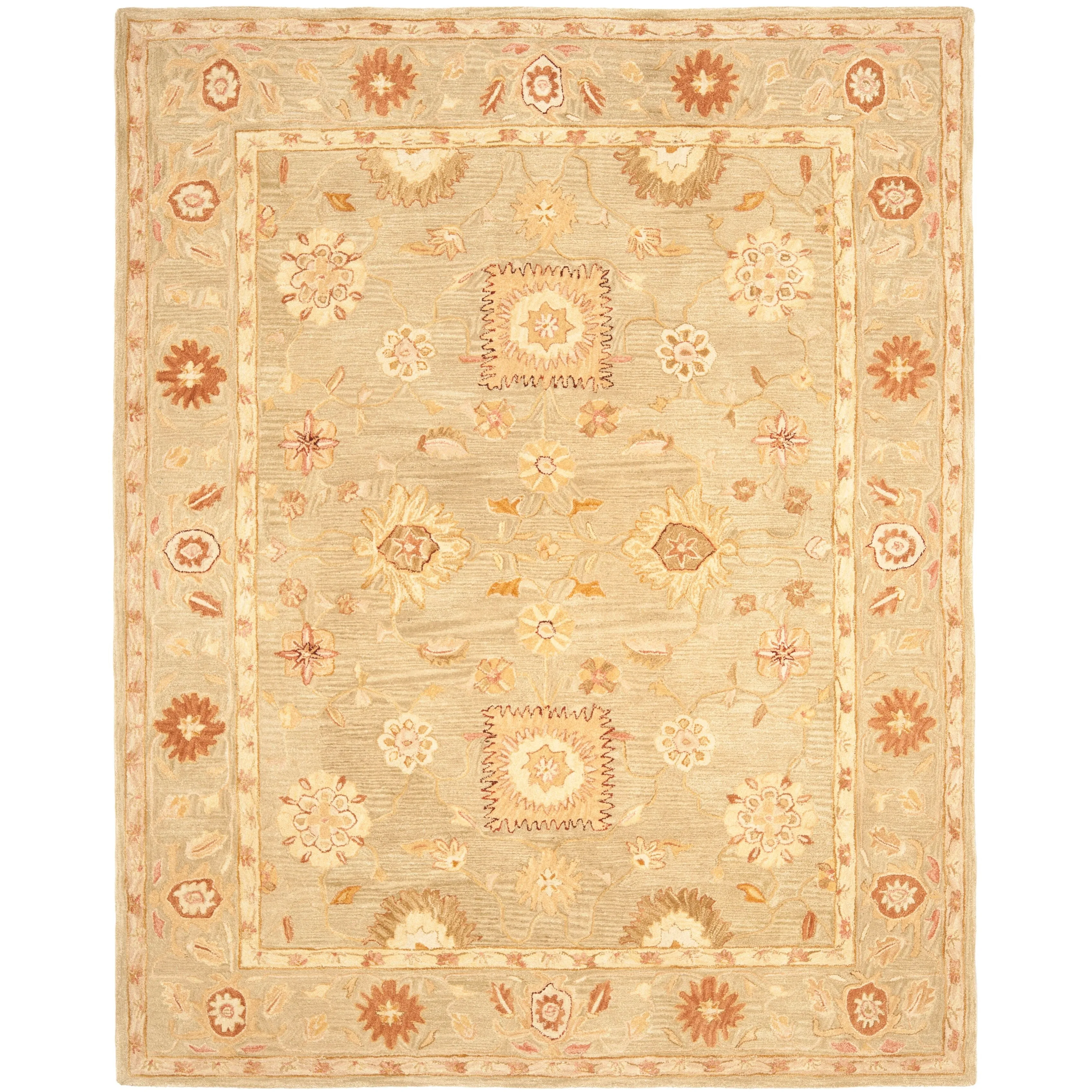 SAFAVIEH Handmade Anatolia Ibala Traditional Hand-spun Wool Rug