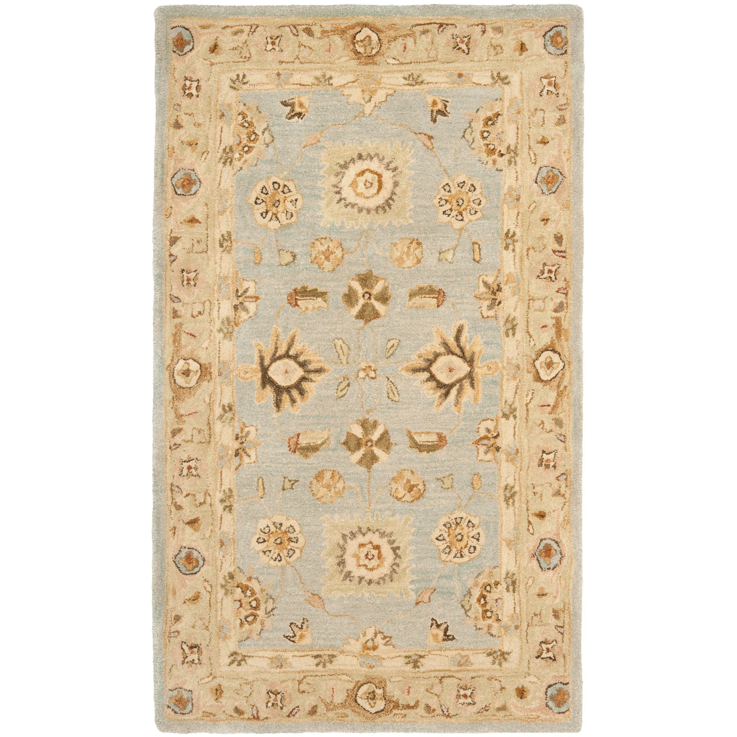 SAFAVIEH Handmade Anatolia Ibala Traditional Hand-spun Wool Rug