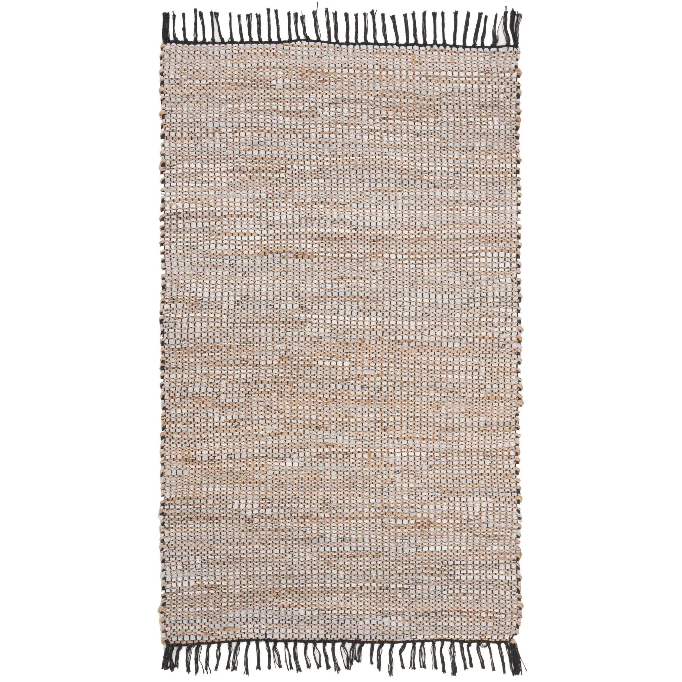 SAFAVIEH Handmade Anjela Leather Boho Stripe Area Rug
