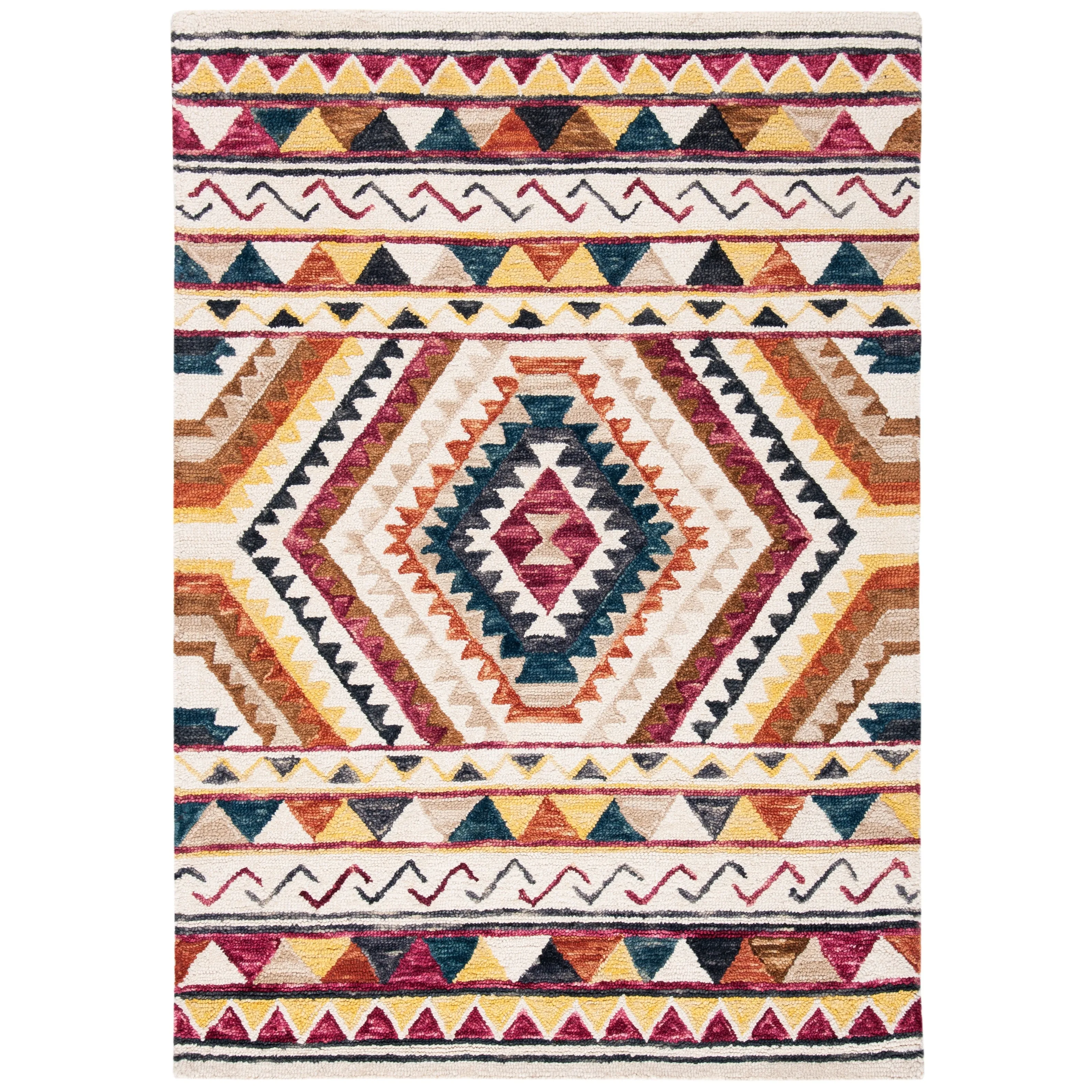 SAFAVIEH Handmade Aspen Despoina Bohemian & Eclectic Tribal Wool