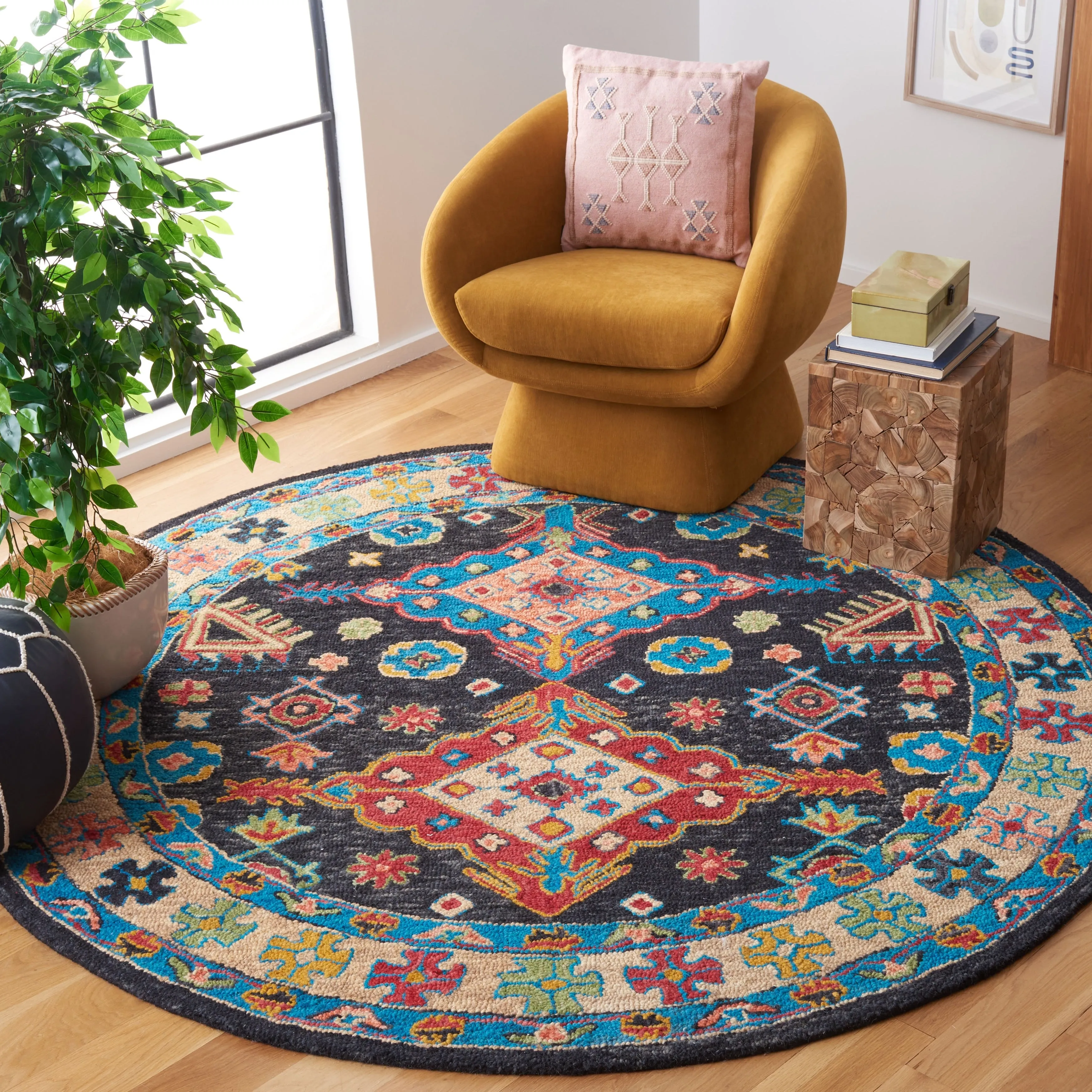 SAFAVIEH Handmade Aspen Sigurora Bohemian Wool Rug