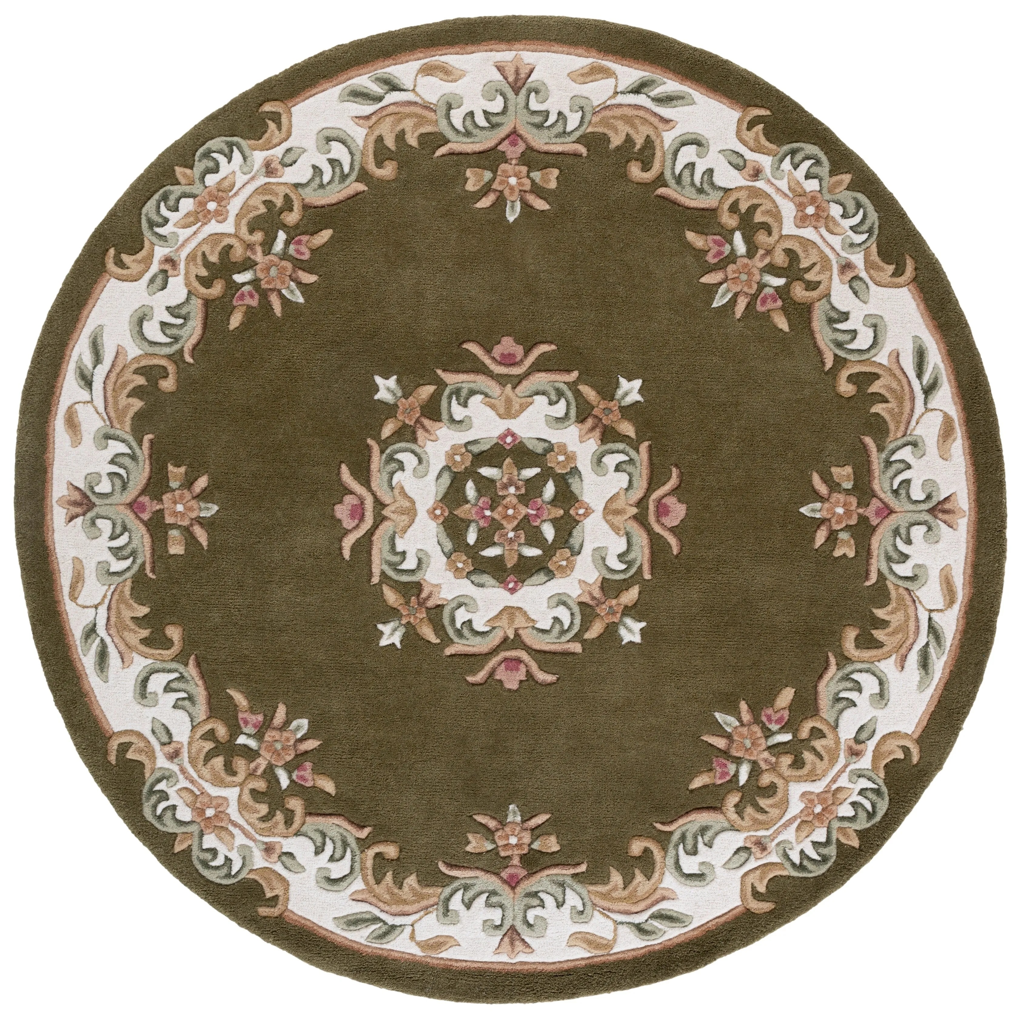SAFAVIEH Handmade Aubusson Hale Traditional Wool Rug.