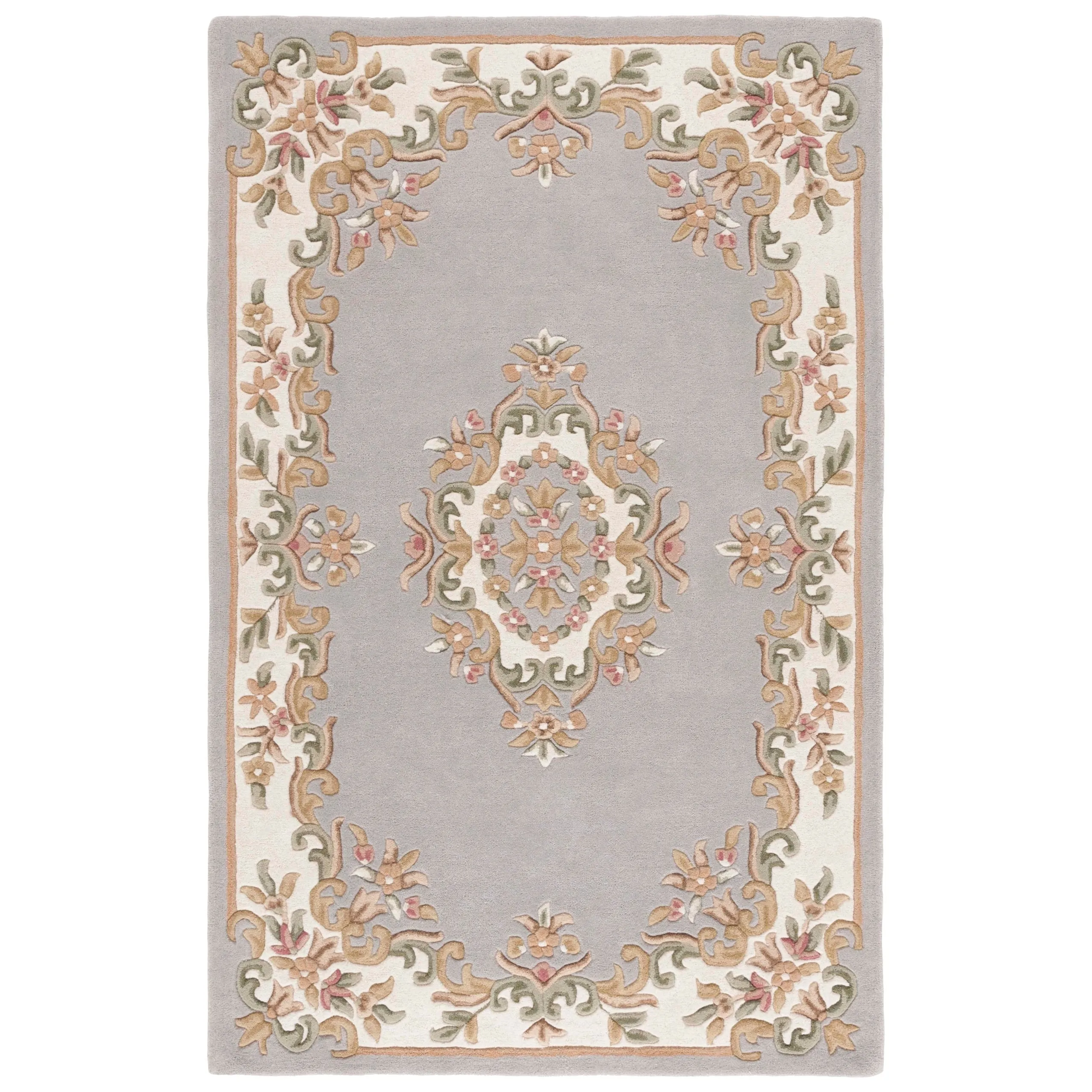 SAFAVIEH Handmade Aubusson Hale Traditional Wool Rug.