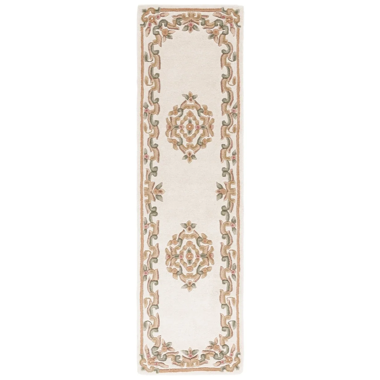 SAFAVIEH Handmade Aubusson Hale Traditional Wool Rug.