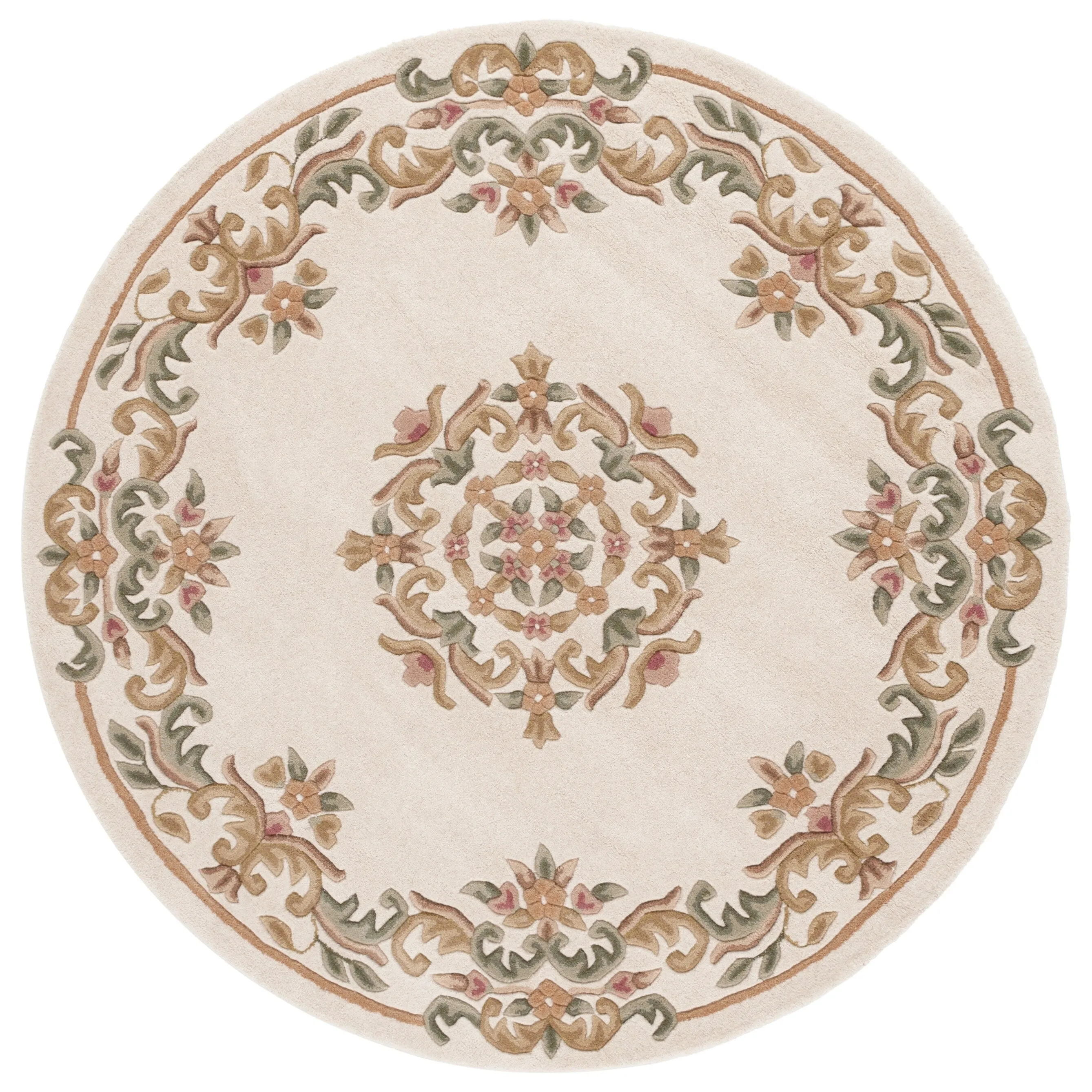 SAFAVIEH Handmade Aubusson Hale Traditional Wool Rug.