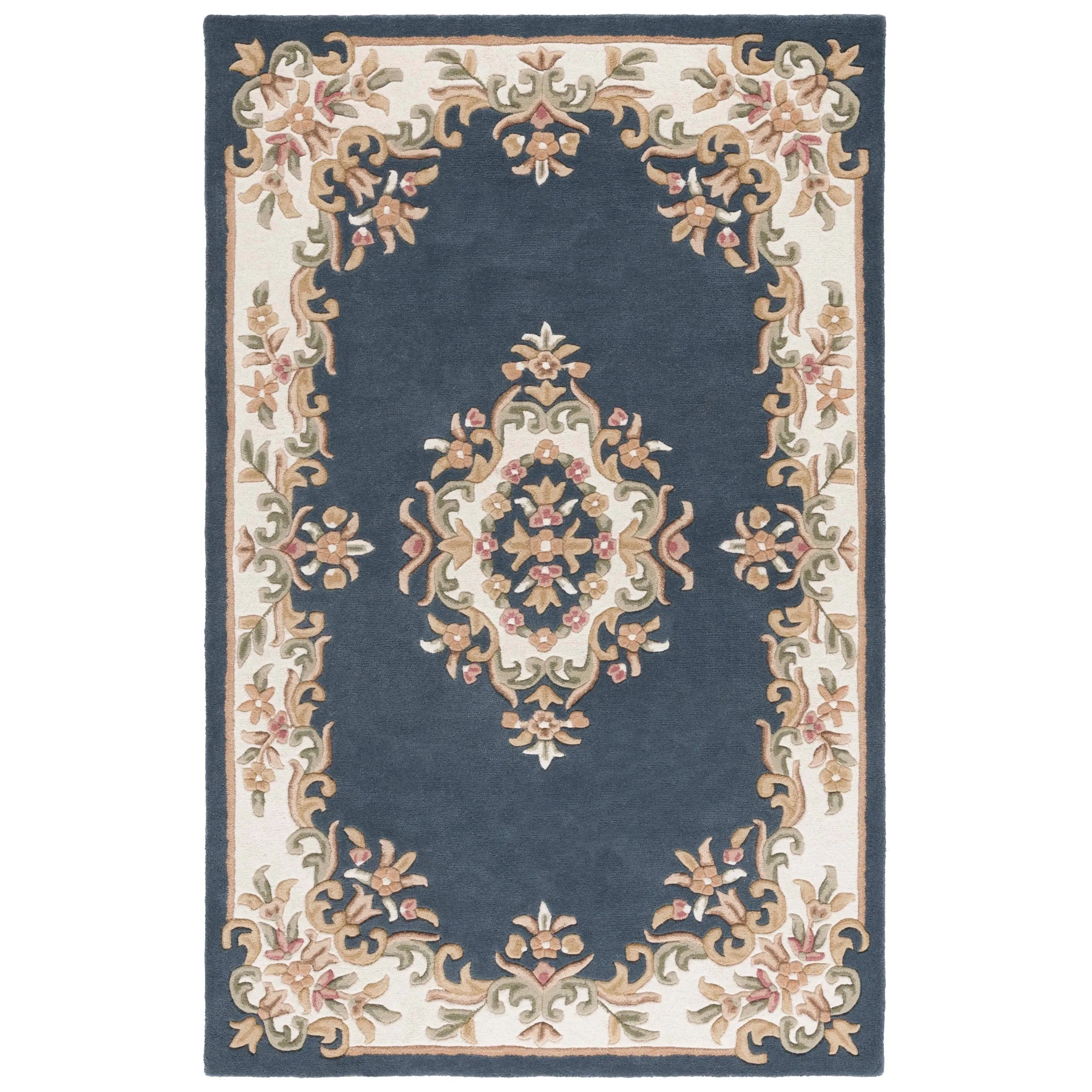 SAFAVIEH Handmade Aubusson Hale Traditional Wool Rug.