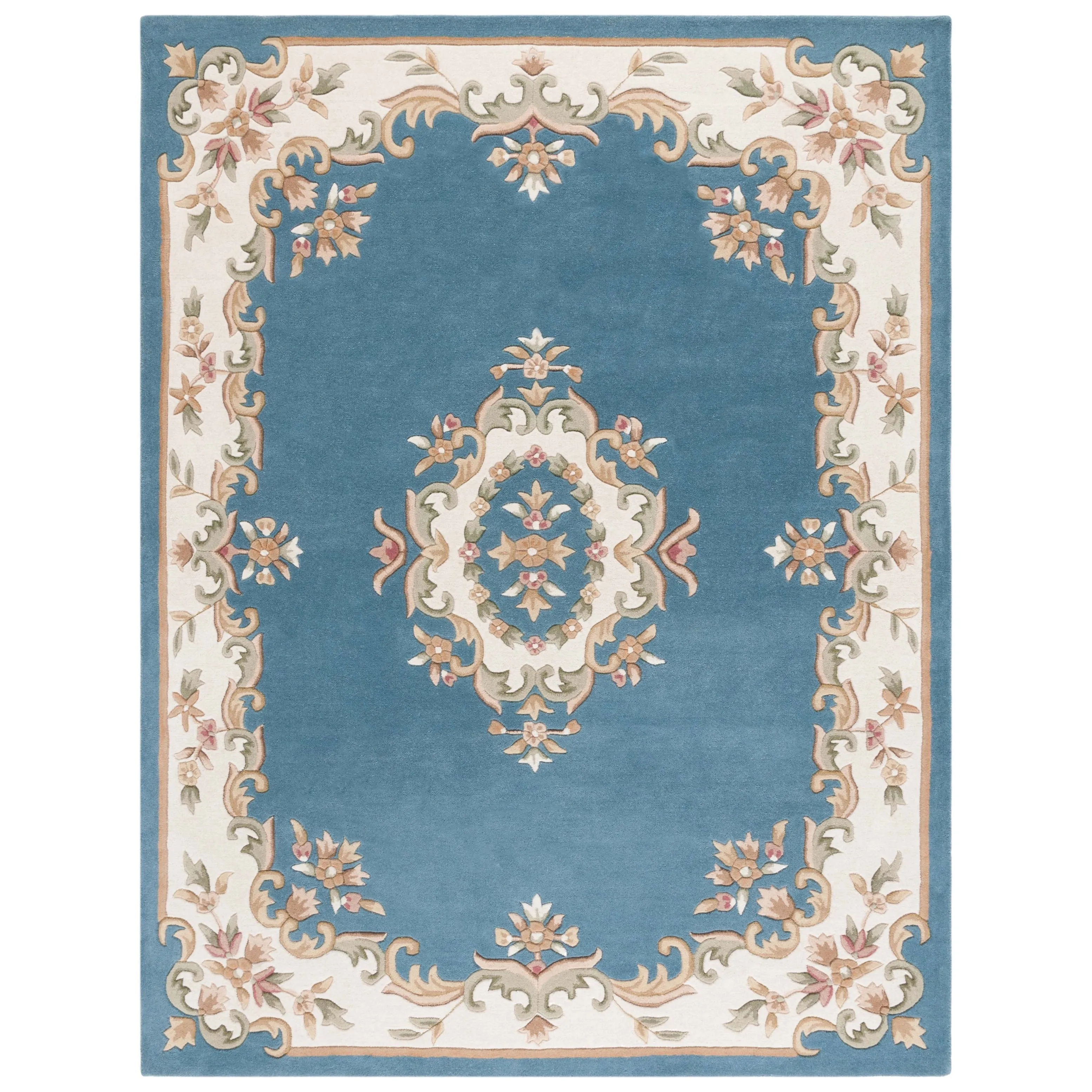 SAFAVIEH Handmade Aubusson Hale Traditional Wool Rug.