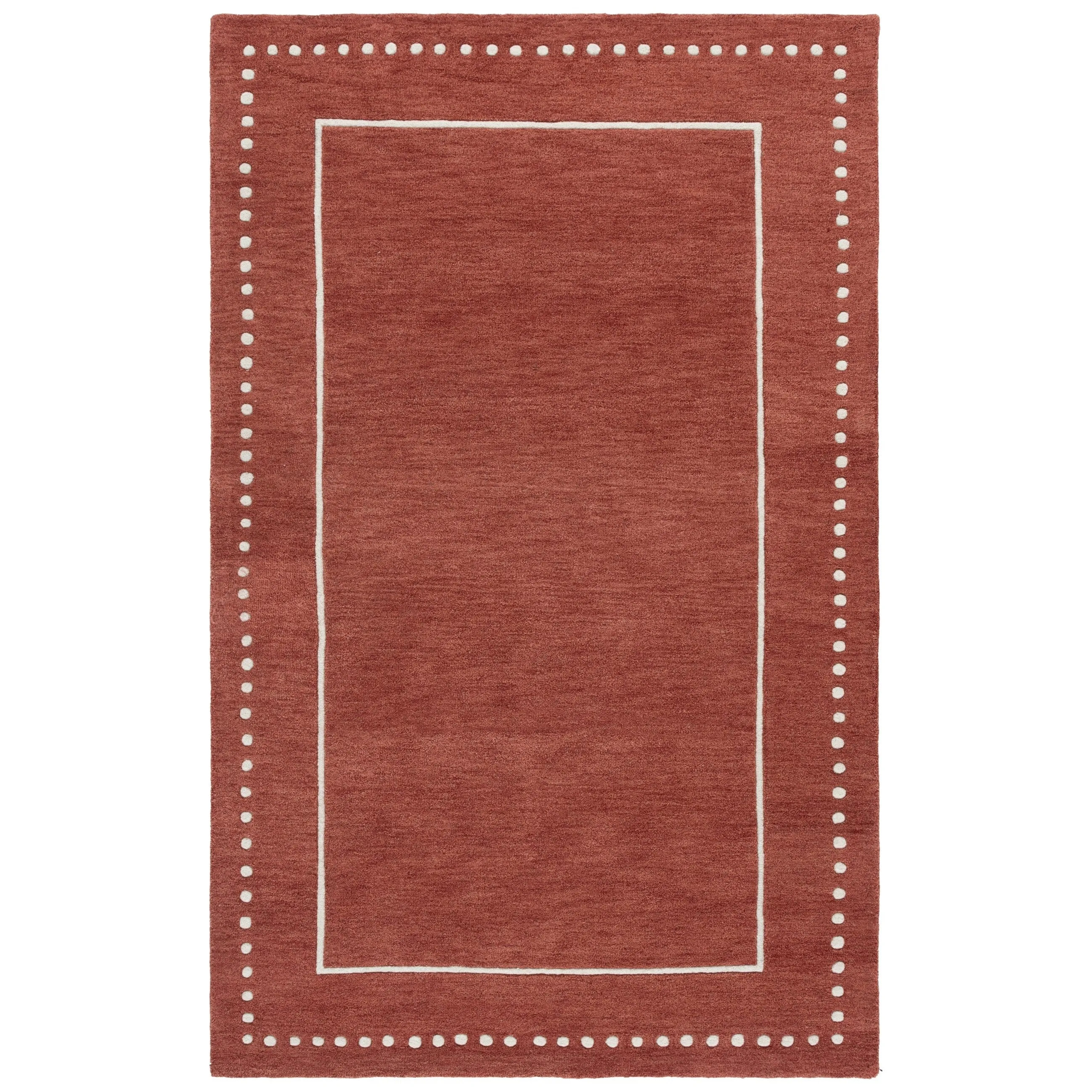 SAFAVIEH Handmade Bella Mitana Dotted Border Wool Rug