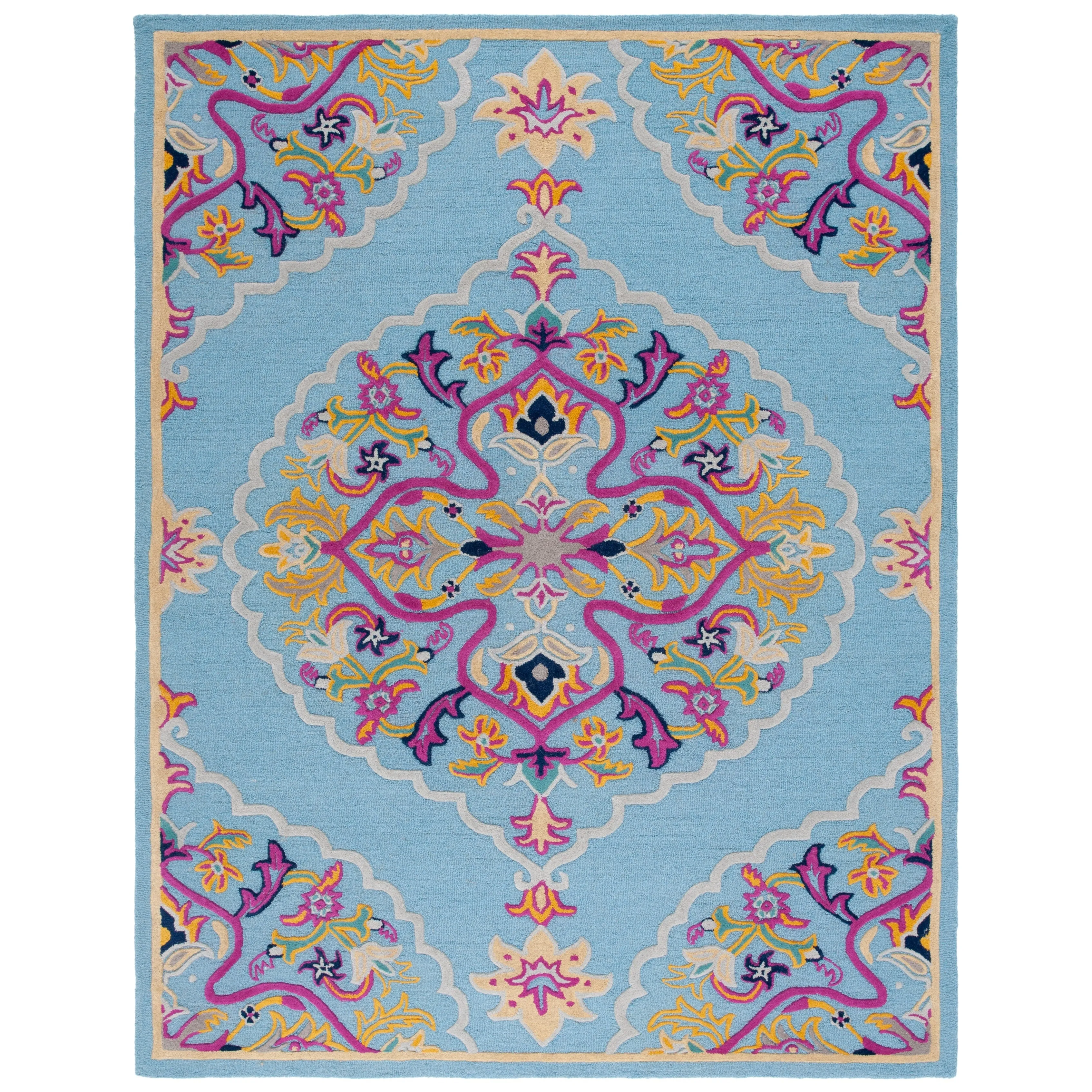 SAFAVIEH Handmade Bellagio Cailin Medallion Wool Rug