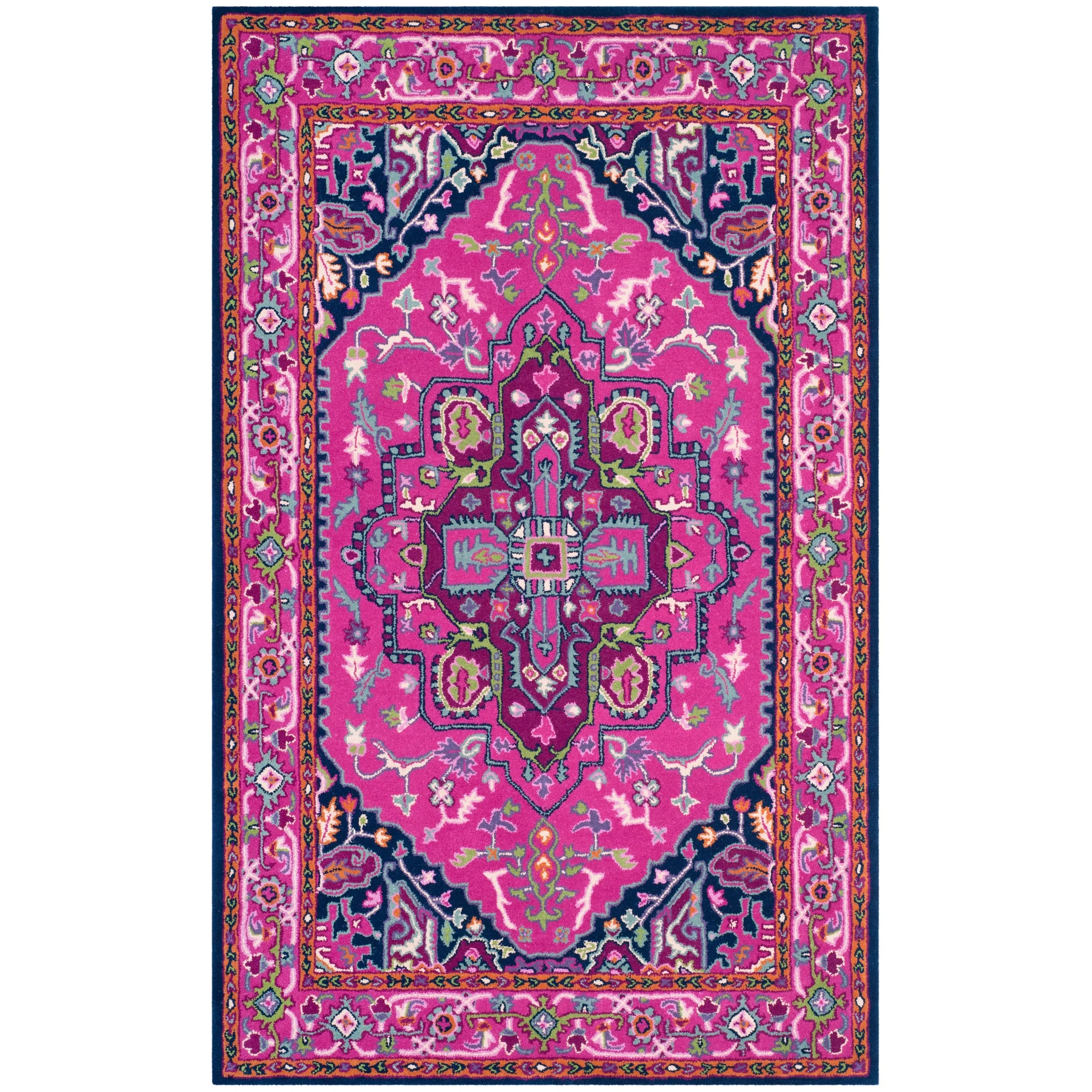 SAFAVIEH Handmade Bellagio Mayuko Modern Oriental Wool Rug