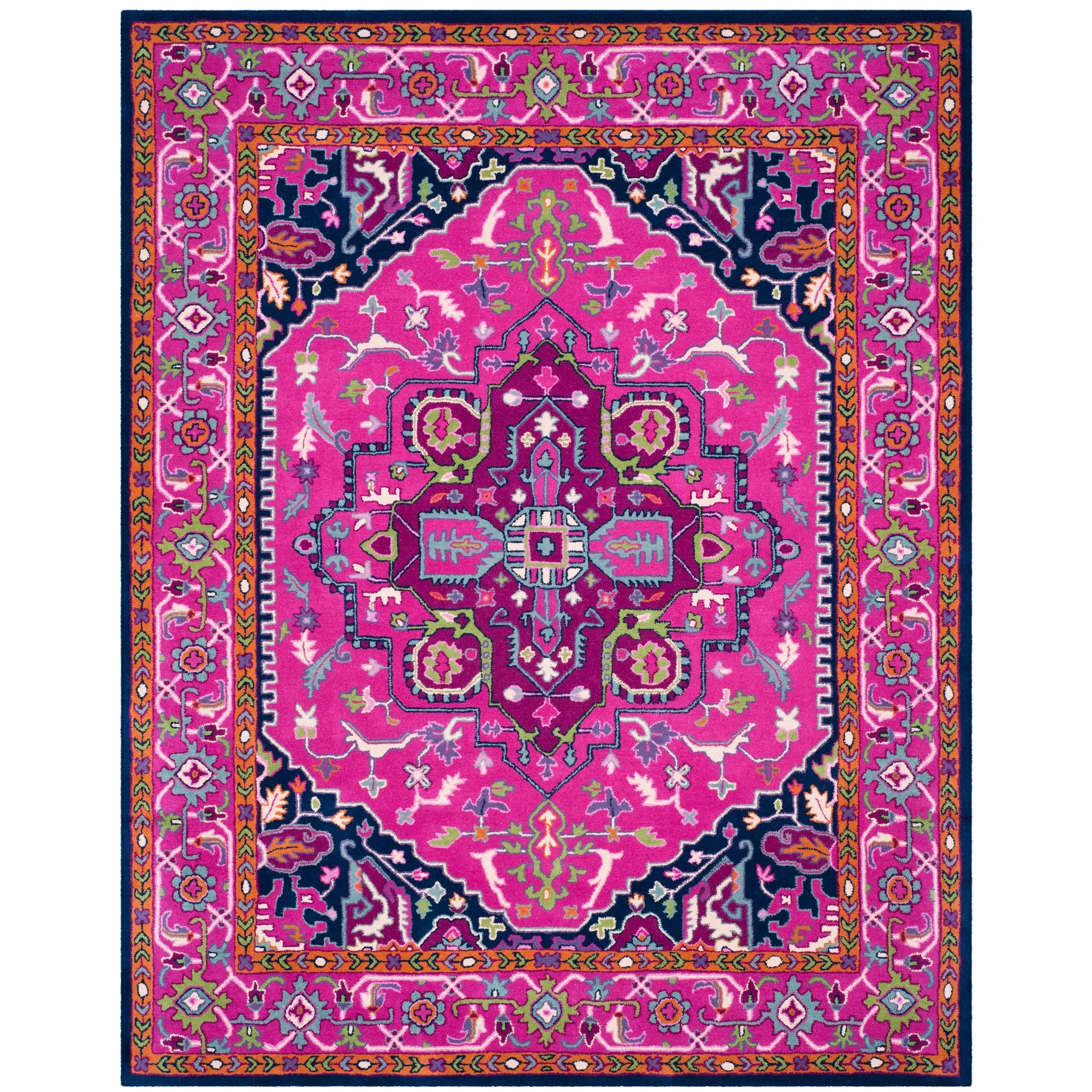 SAFAVIEH Handmade Bellagio Mayuko Modern Oriental Wool Rug
