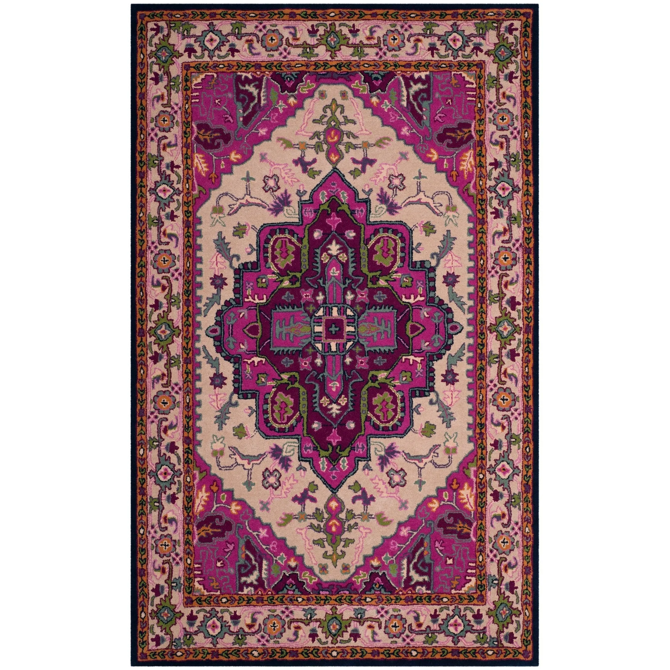 SAFAVIEH Handmade Bellagio Mayuko Modern Oriental Wool Rug
