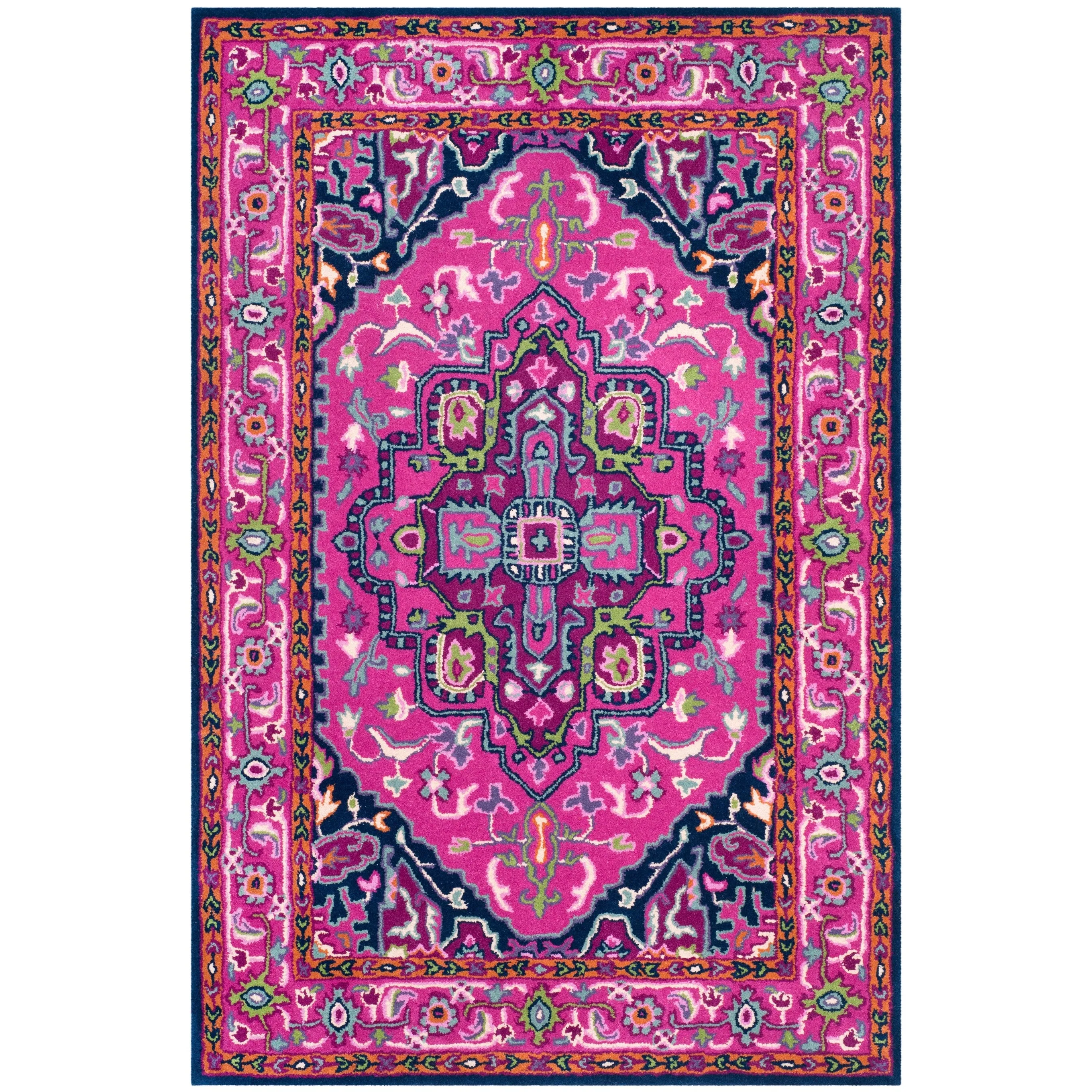 SAFAVIEH Handmade Bellagio Mayuko Modern Oriental Wool Rug