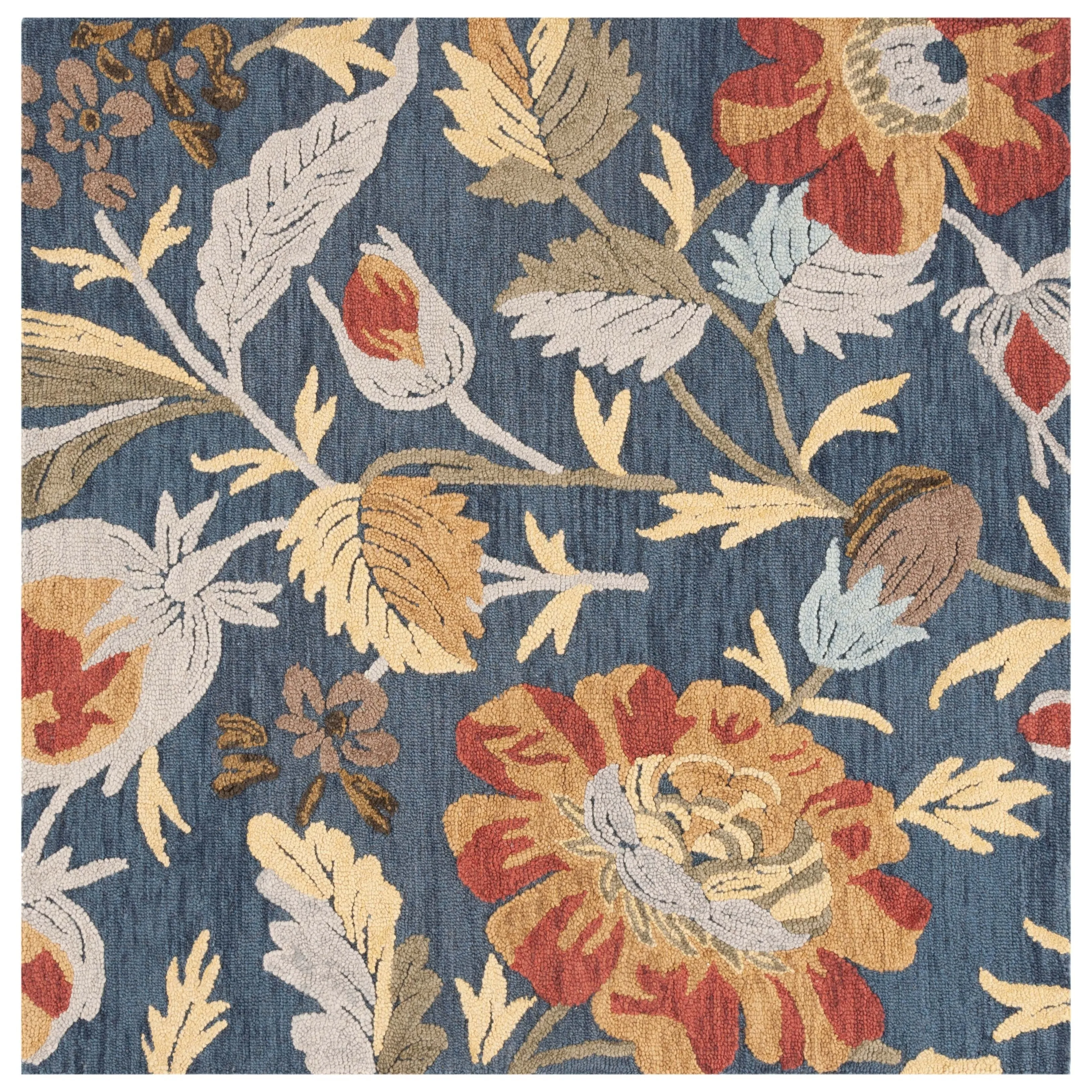 SAFAVIEH Handmade Blossom Iektje Contemporary Wool Rug