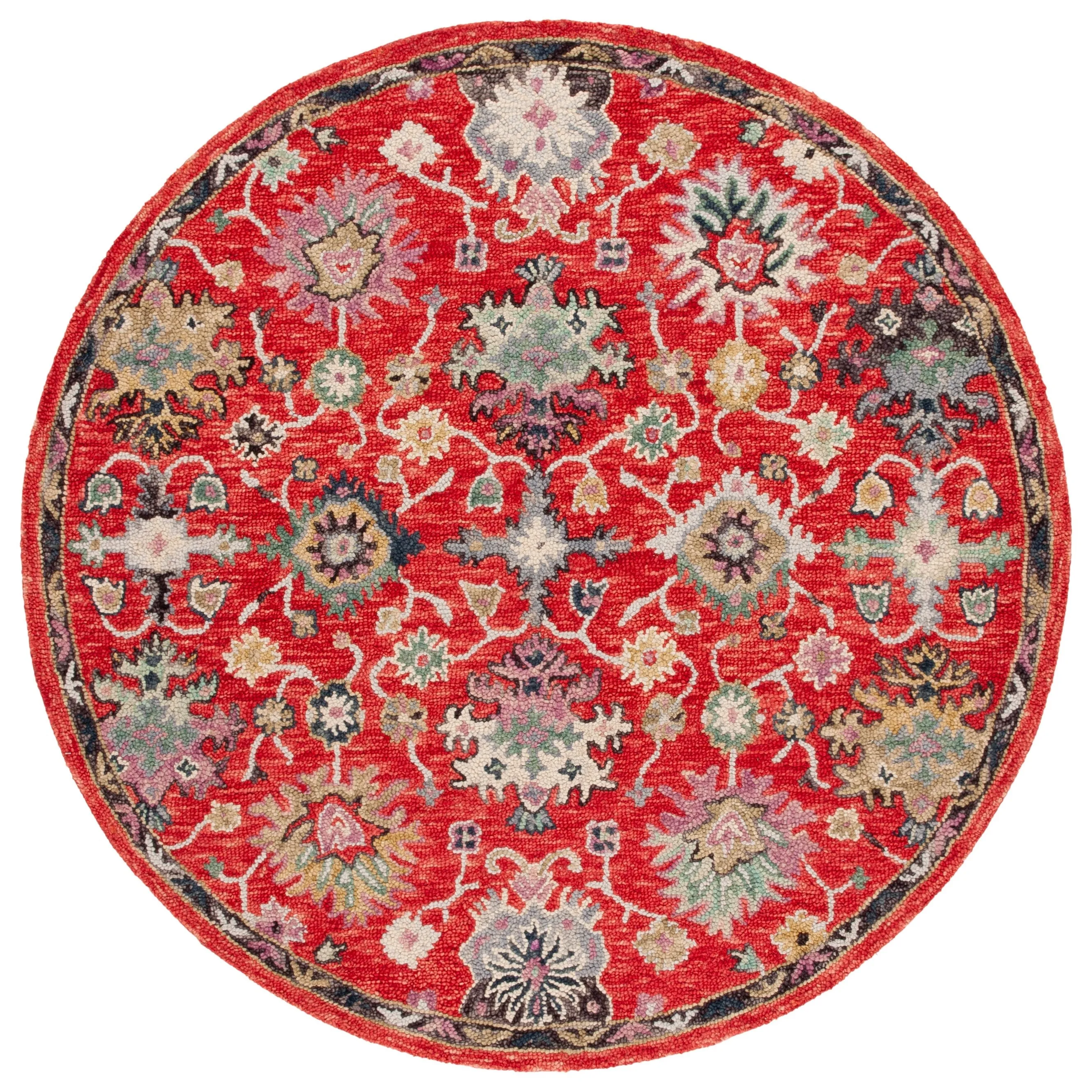 SAFAVIEH Handmade Blossom Iseabail Floral Wool Rug